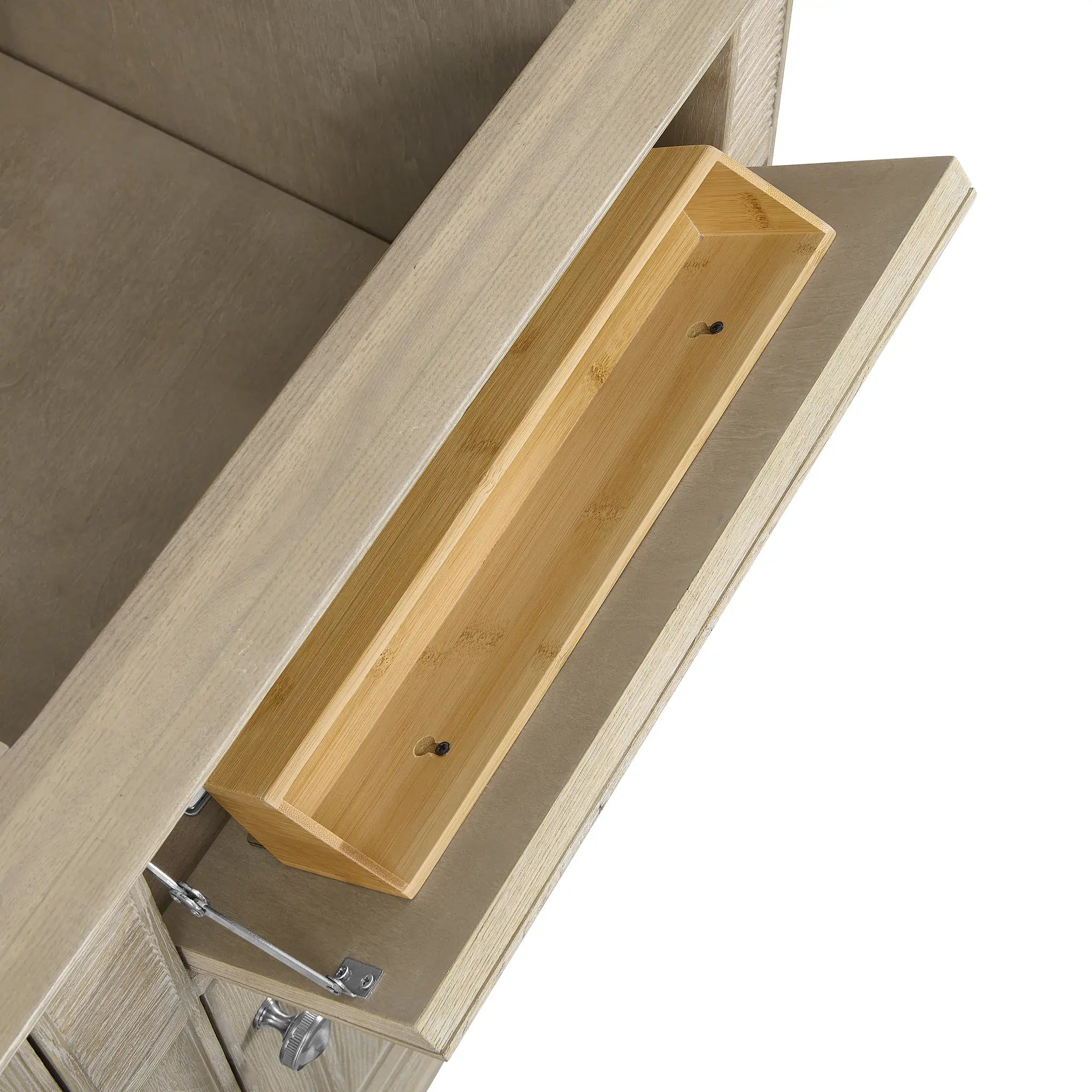 60" Lorelai Double Vanity in Whitewashed Oak-Cabinet Only-Not Available image 7