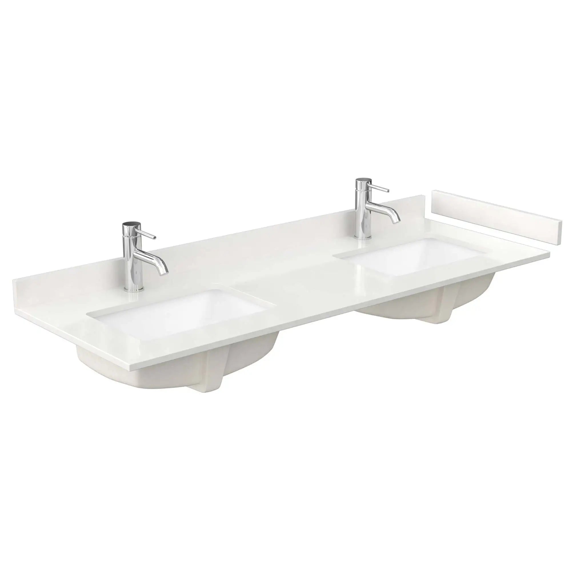 60" Palmilla Double Bathroom Vanity in Natural Oak with Brushed Nickel Trim by Wyndham
