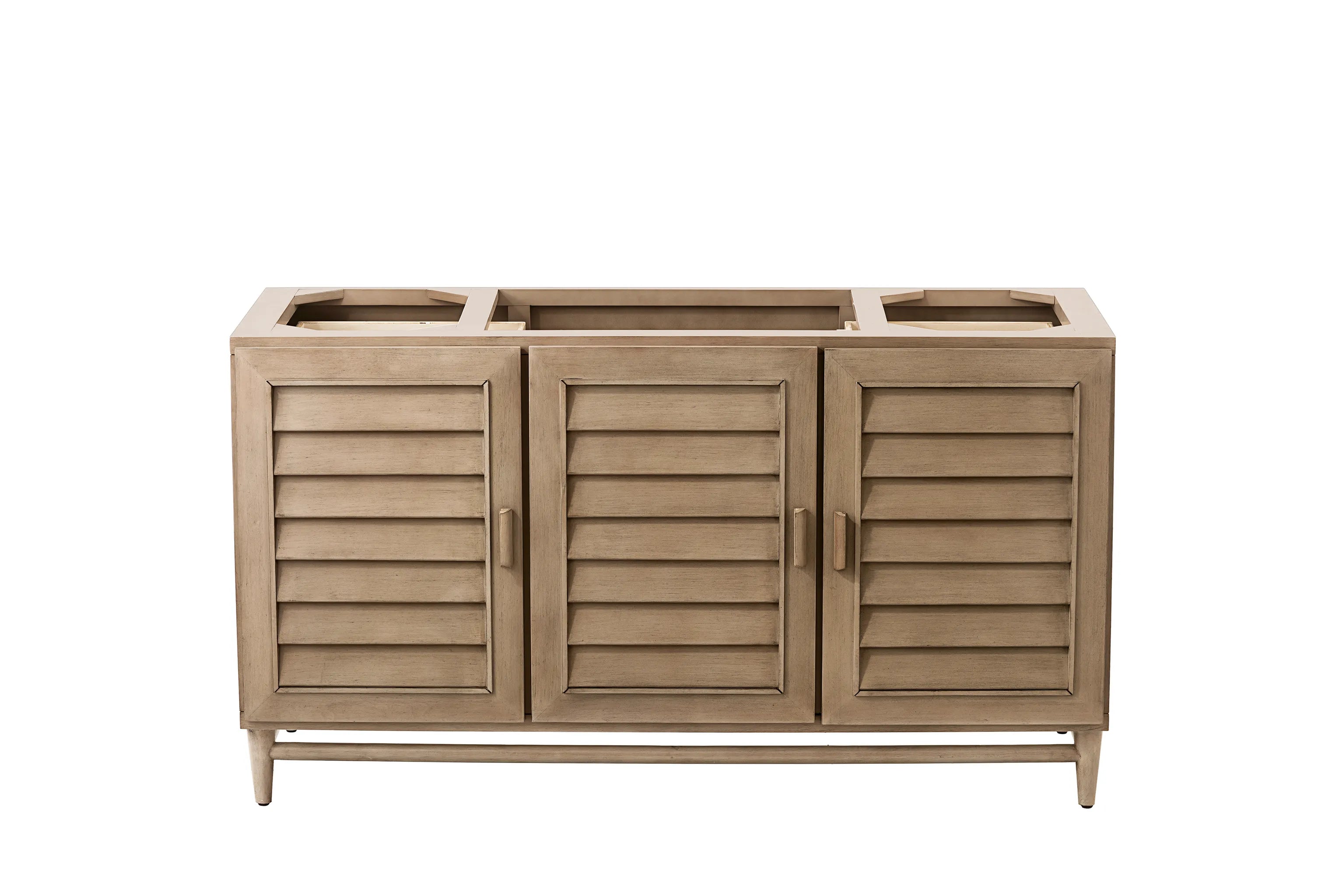 60" Portland Single Vanity in Whitewashed Walnut-Cabinet Only-Not Available image