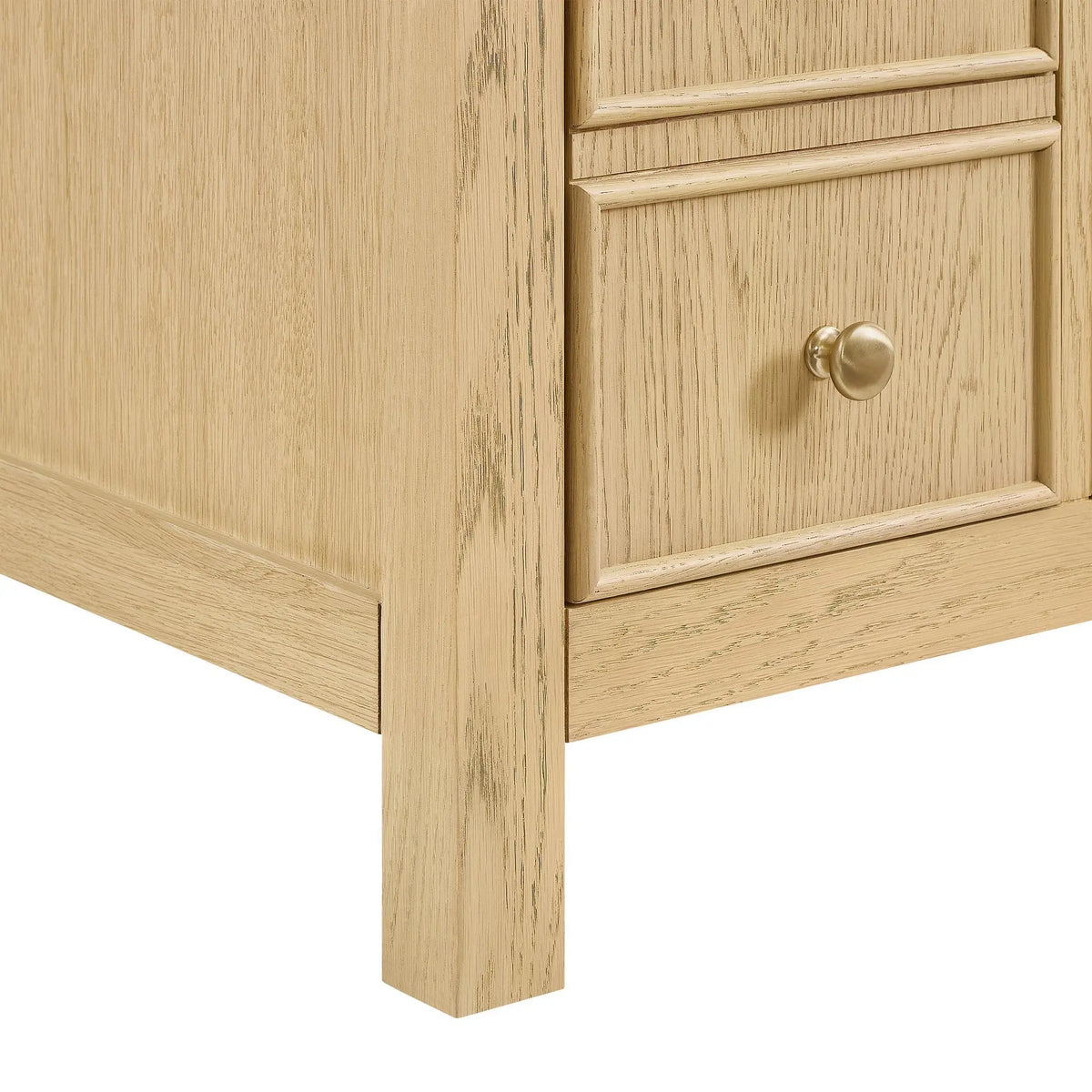 60" Rian Double Bathroom Vanity Scandinavian Oak Satin Bronze Trim by wyndham 3