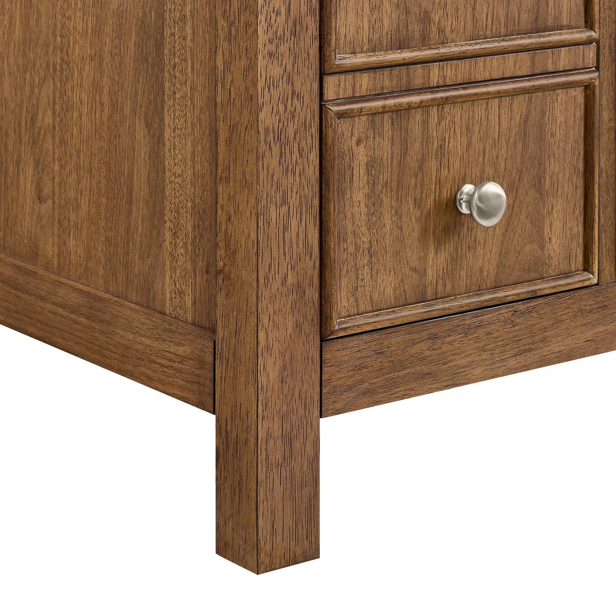 60" Rian Single Bathroom Vanity Toasted Walnut Brushed Nickel Trim by wyndham 3