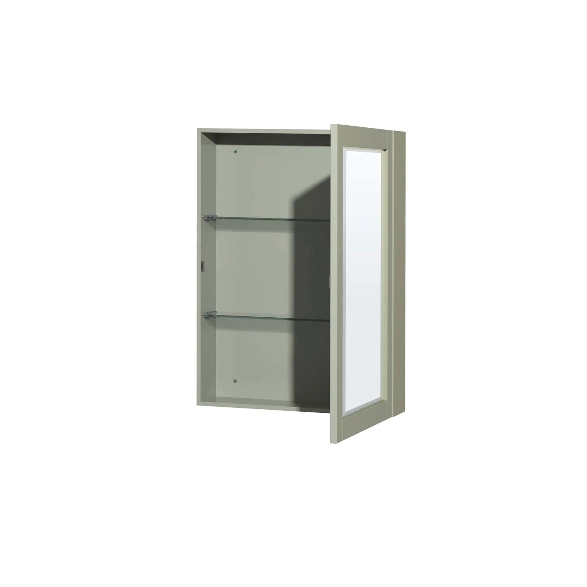 60" Sheffield 60 inch Double Bathroom Vanity in Light Green with Brushed Nickel Trim & Medicine Cabinet by Wyndham
