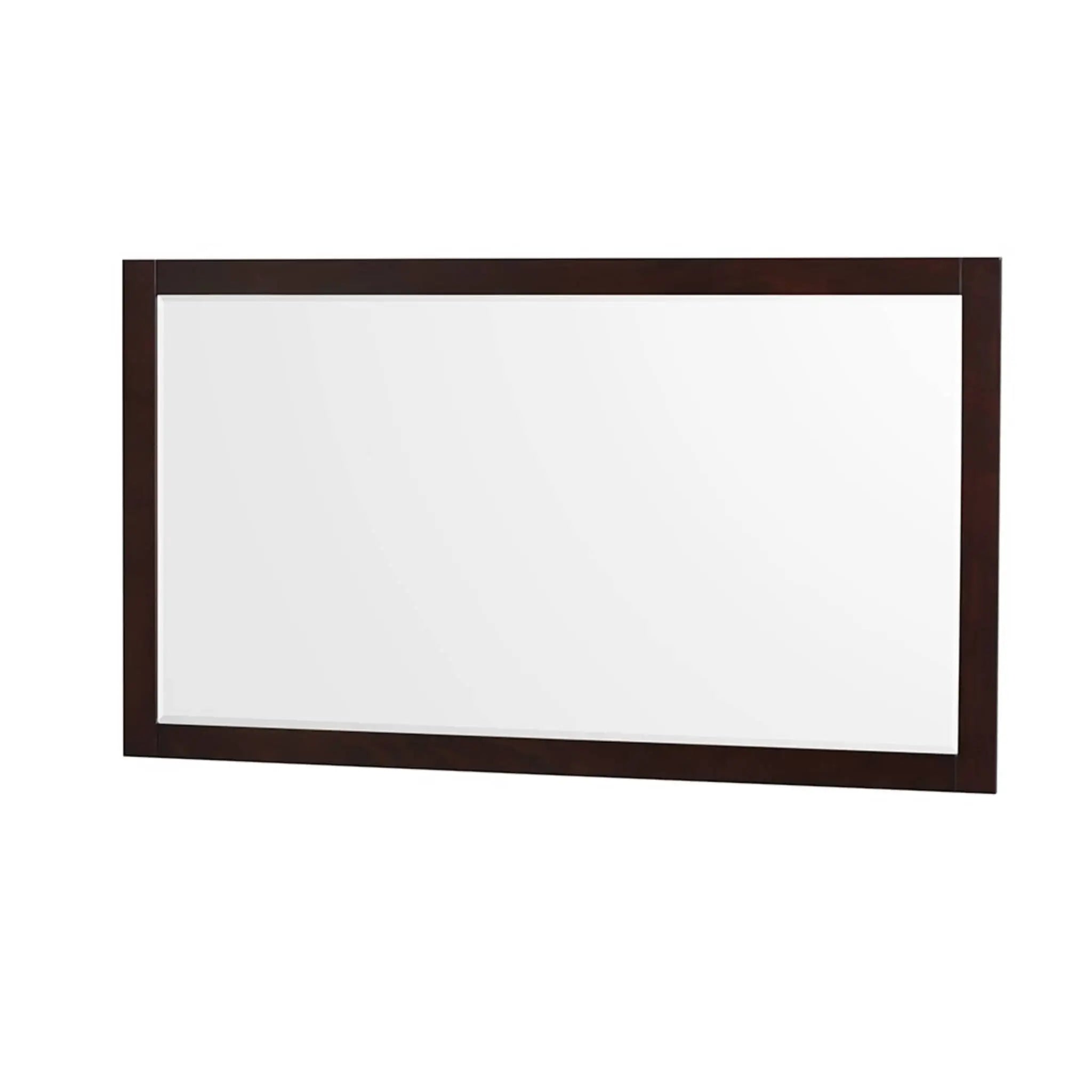 60" Sheffield Single Bathroom Vanity in Espresso with Brushed Chrome Trim & 58" Mirror by Wyndham