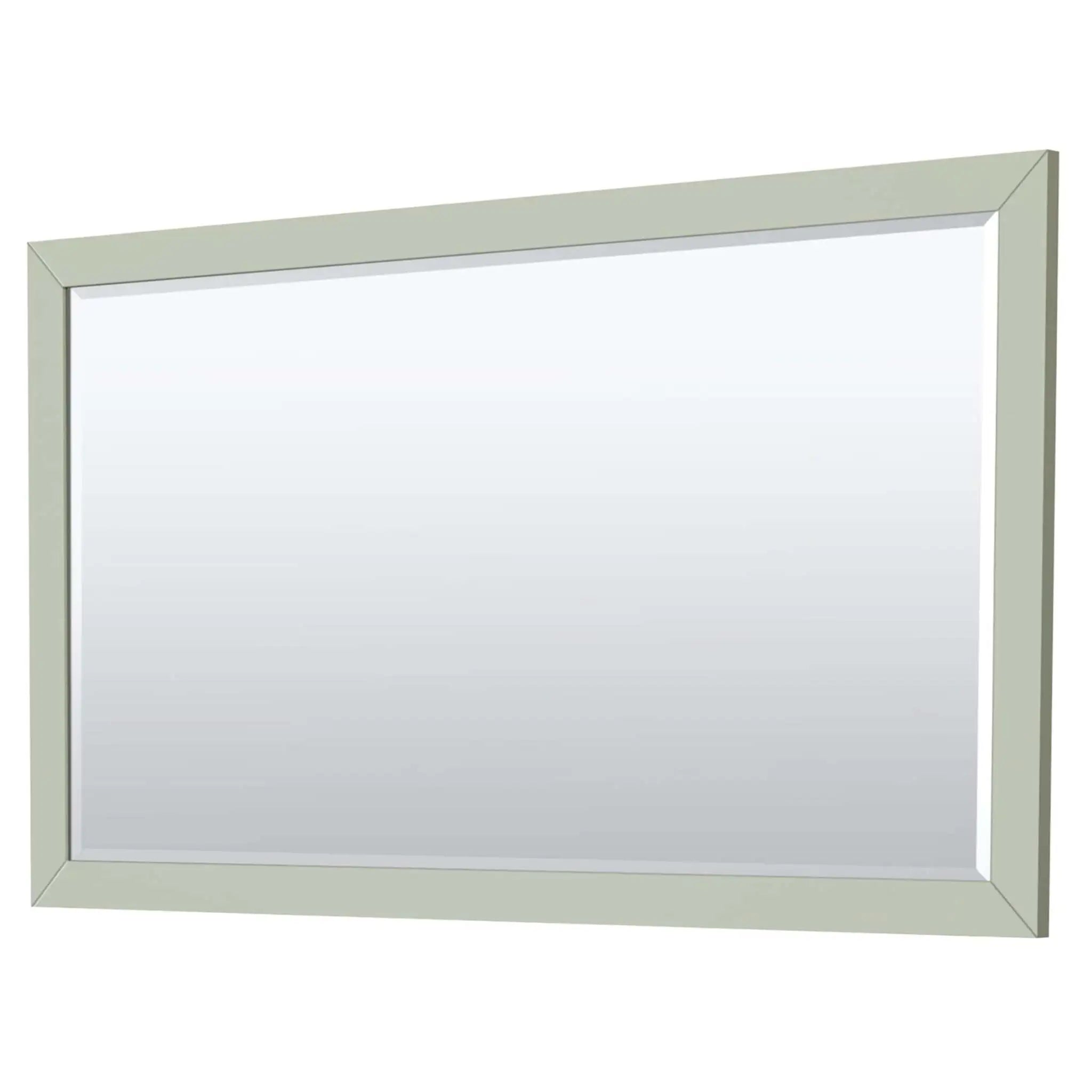 60" Strada Single Bathroom Vanity in Light Green with Matte Black Trim & 58" Mirror by Wyndham