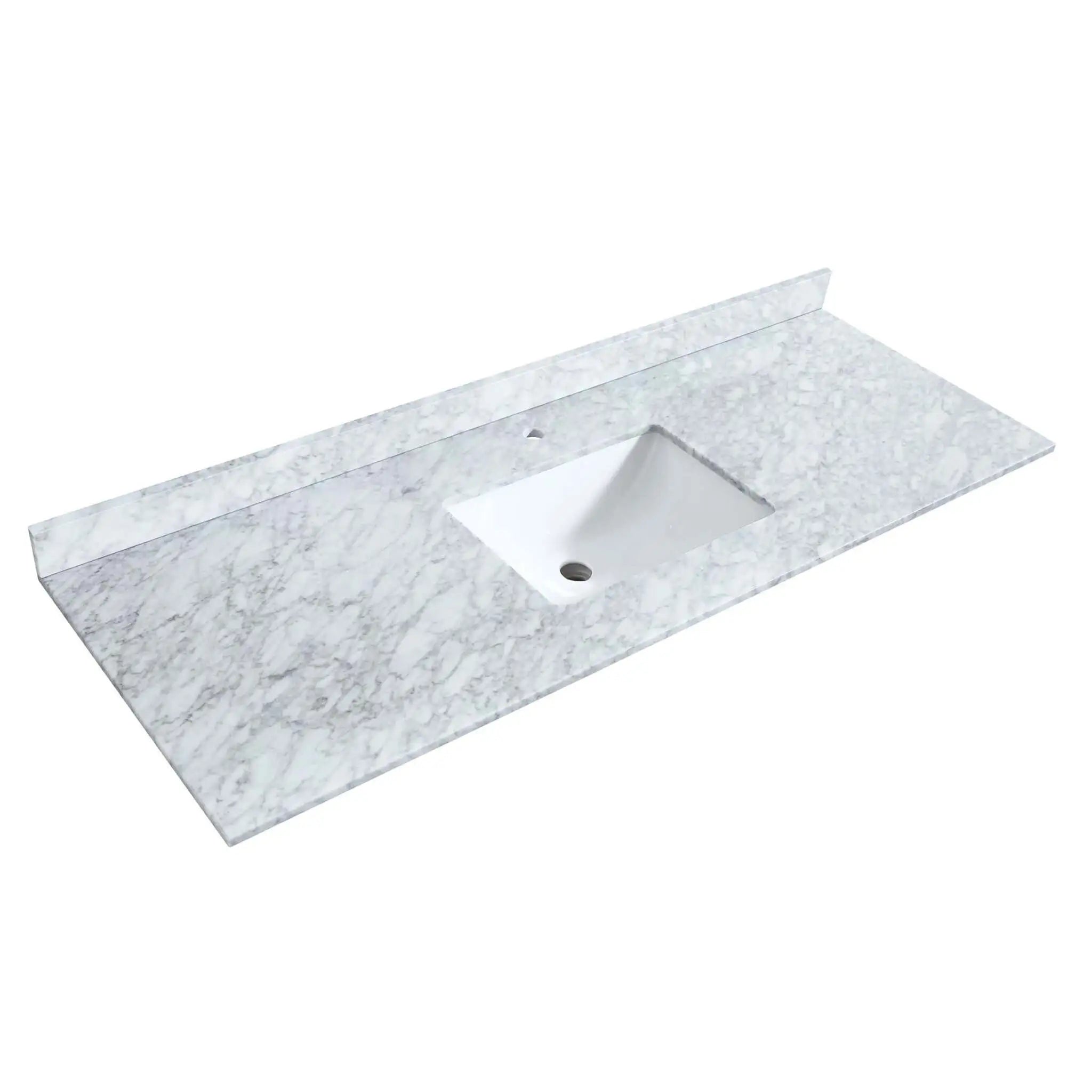 60" Strada Single Bathroom Vanity in White with Matte Black Trim & 58" Mirror by Wyndham