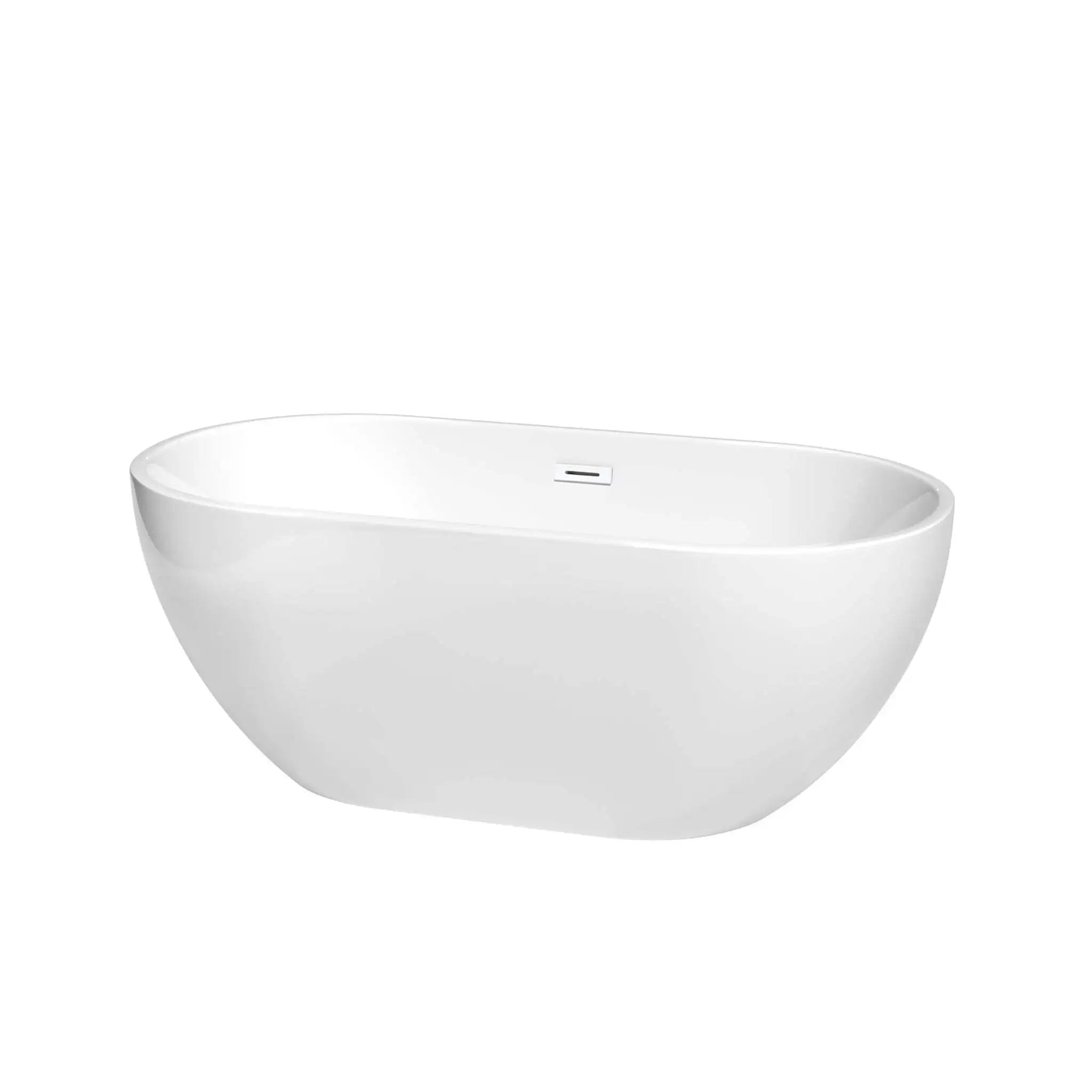 60" White Freestanding Bathtub - Brooklyn by Wyndham (WCOBT200060SWTRIM) image
