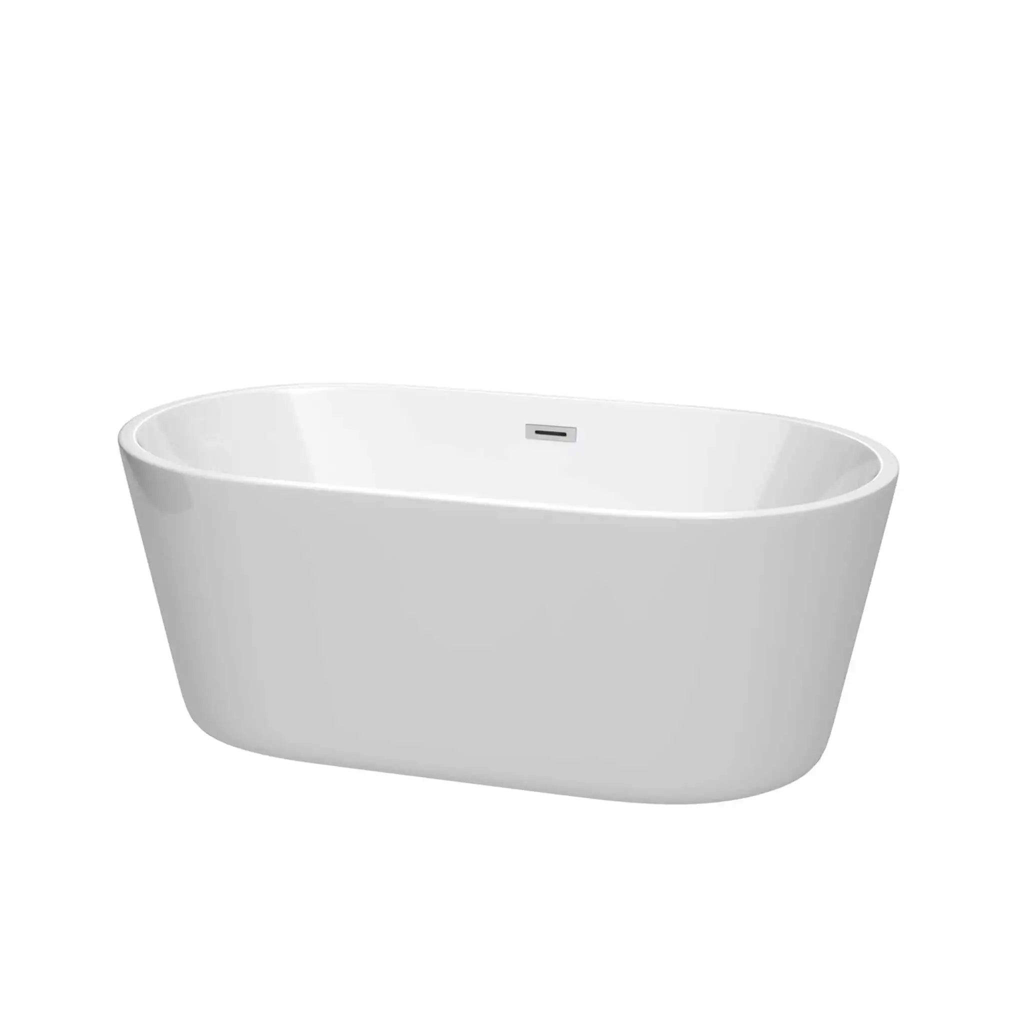 60" White Freestanding Bathtub - Carissa by Wyndham (WCOBT101260) image