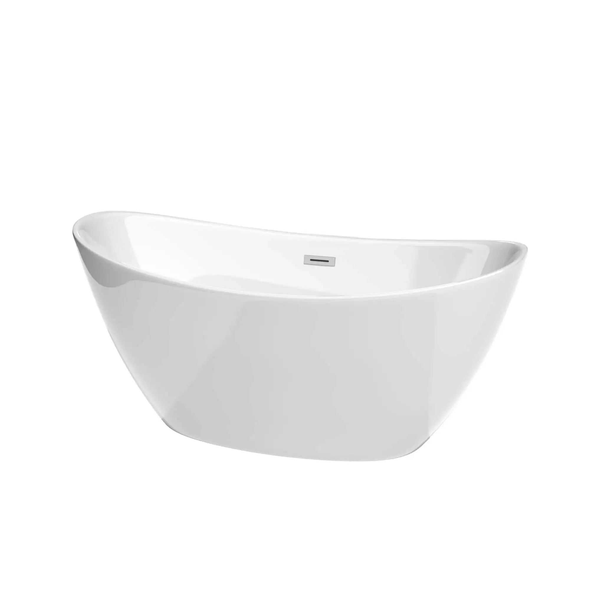 60" White Freestanding Bathtub - Dorrit by Wyndham (WCBTE652060) image