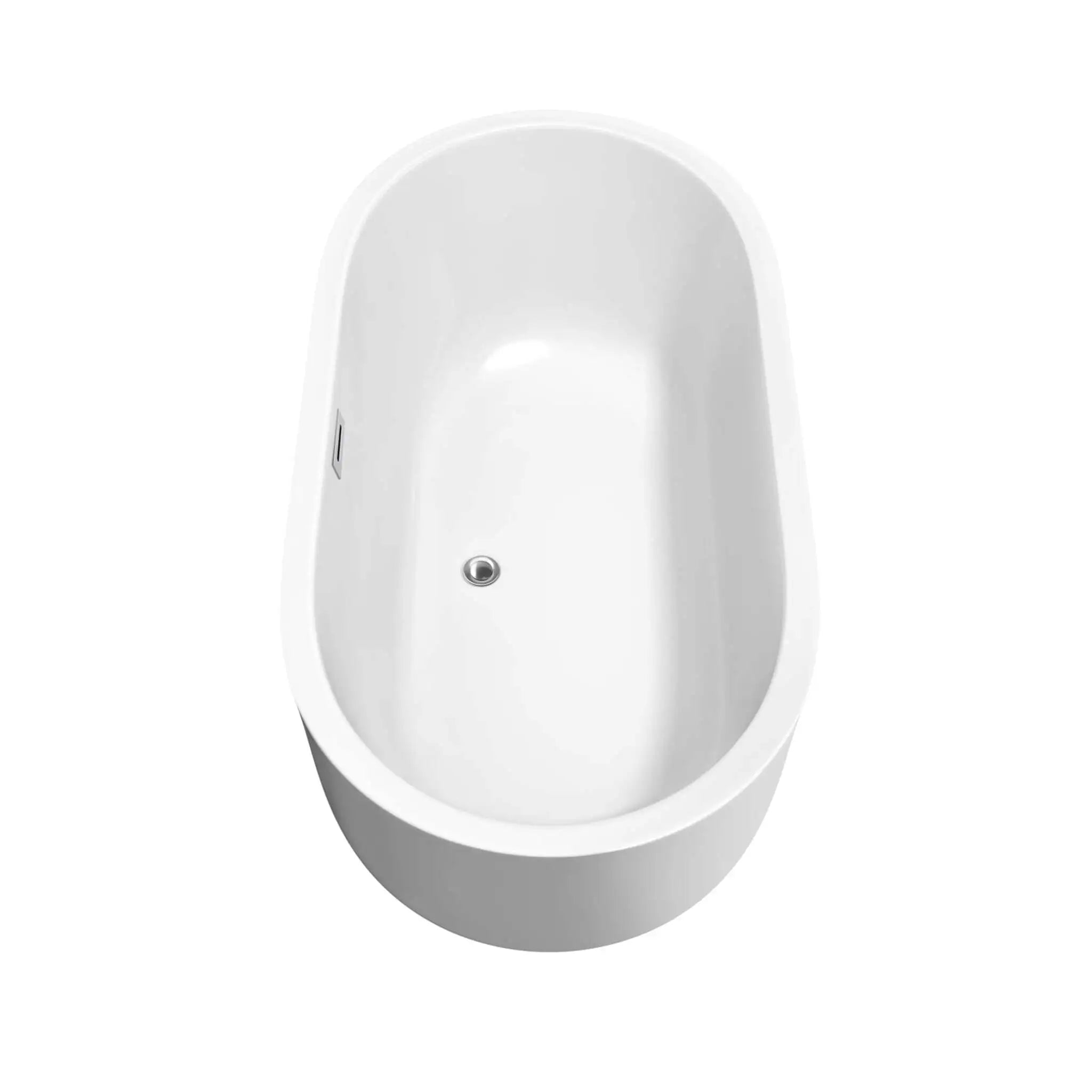 60" White Freestanding Bathtub - Juliette by Wyndham (WCOBT101360) image 4
