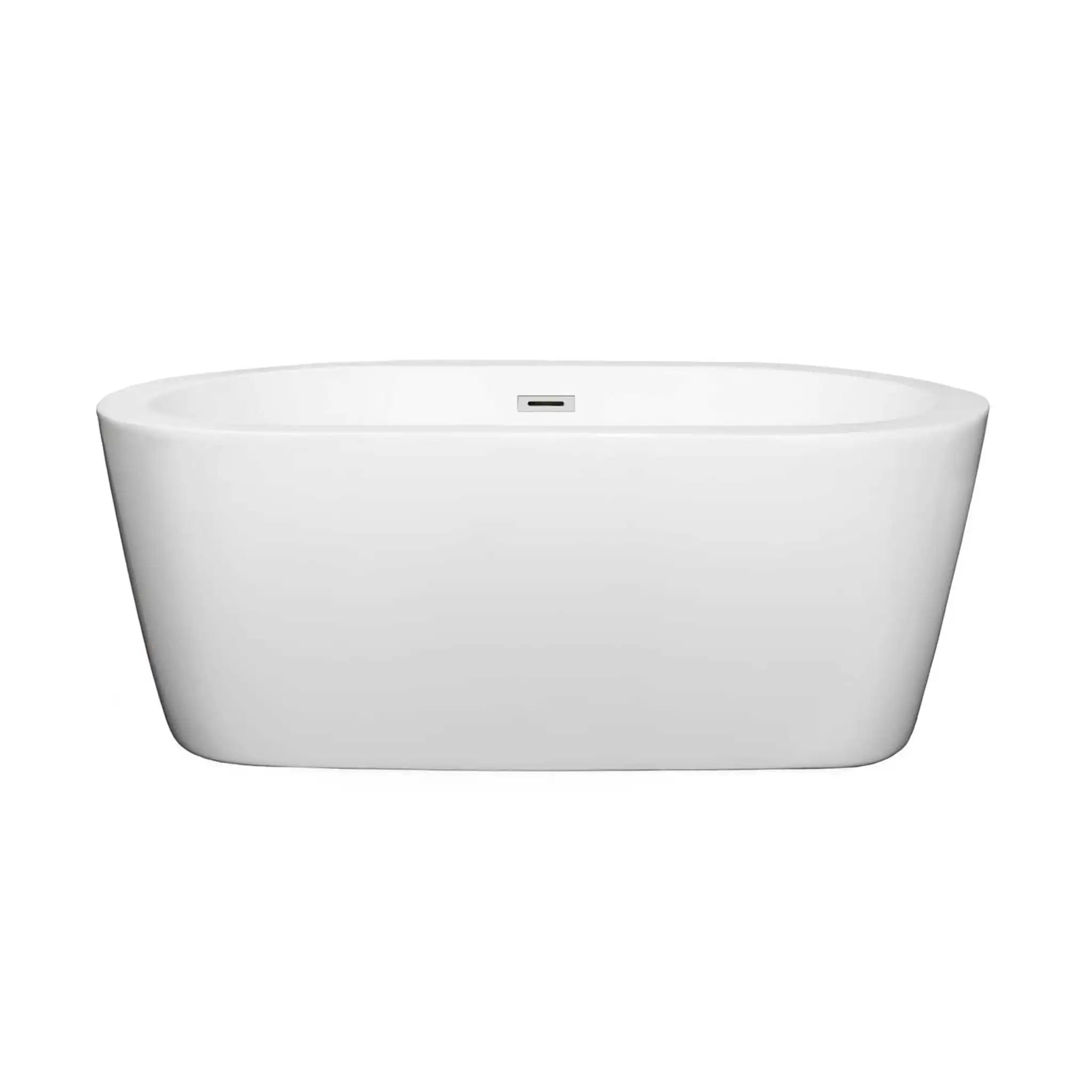 60" White Freestanding Bathtub - Mermaid by Wyndham (WCOBT100360) image 2