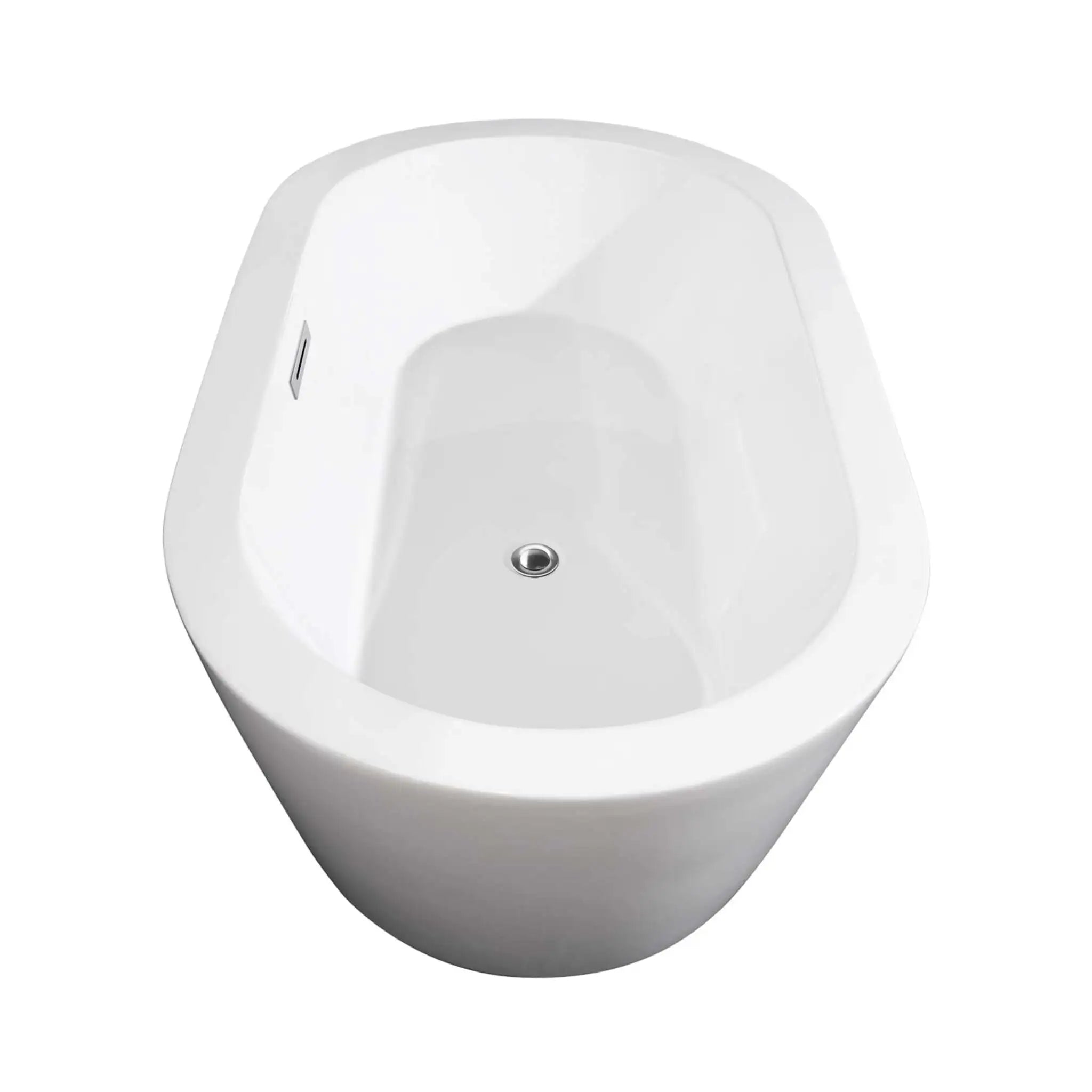 60" White Freestanding Bathtub - Mermaid by Wyndham (WCOBT100360) image 3
