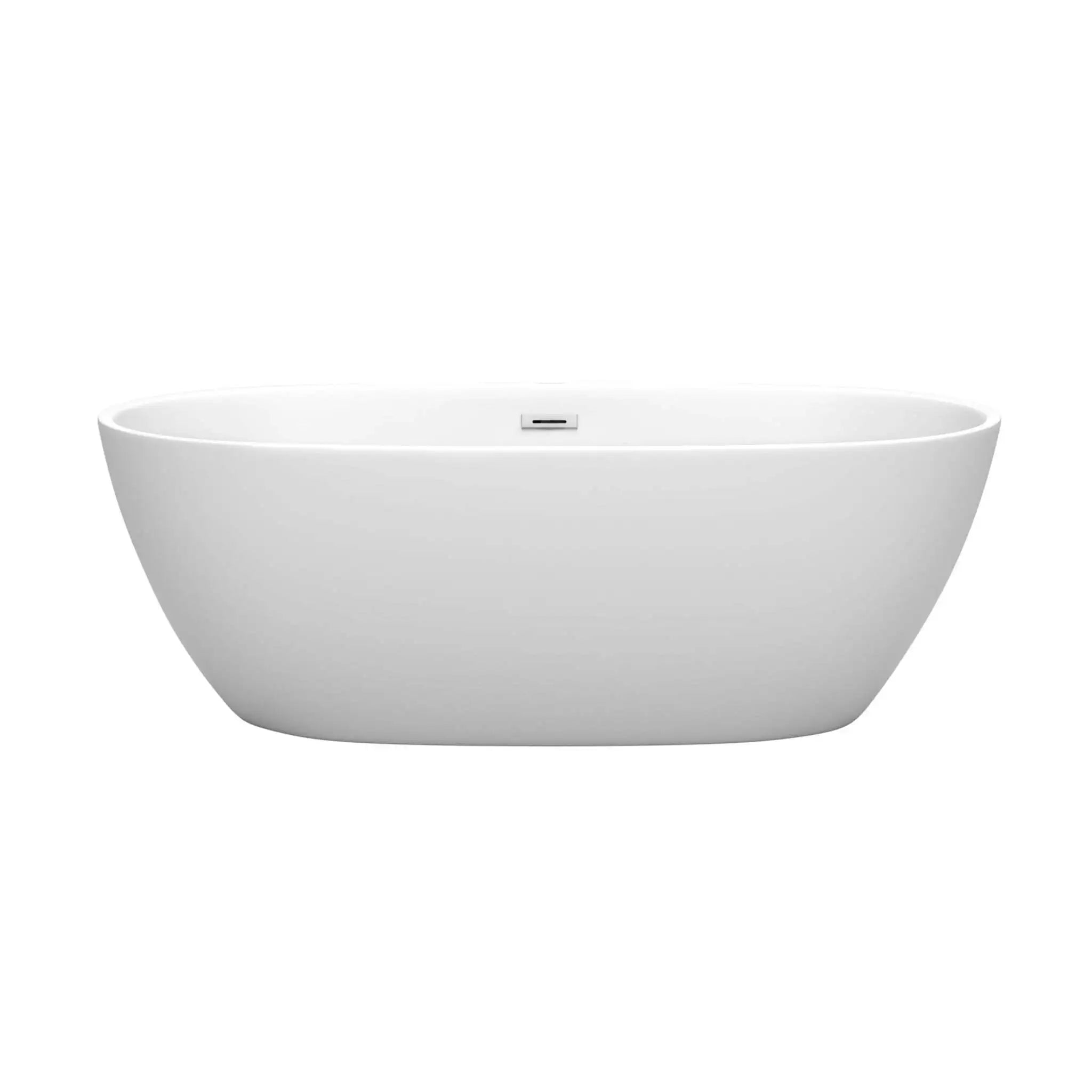 67" Matte White Freestanding Bathtub - Juno by Wyndham (WCBTE306167MW) image 2