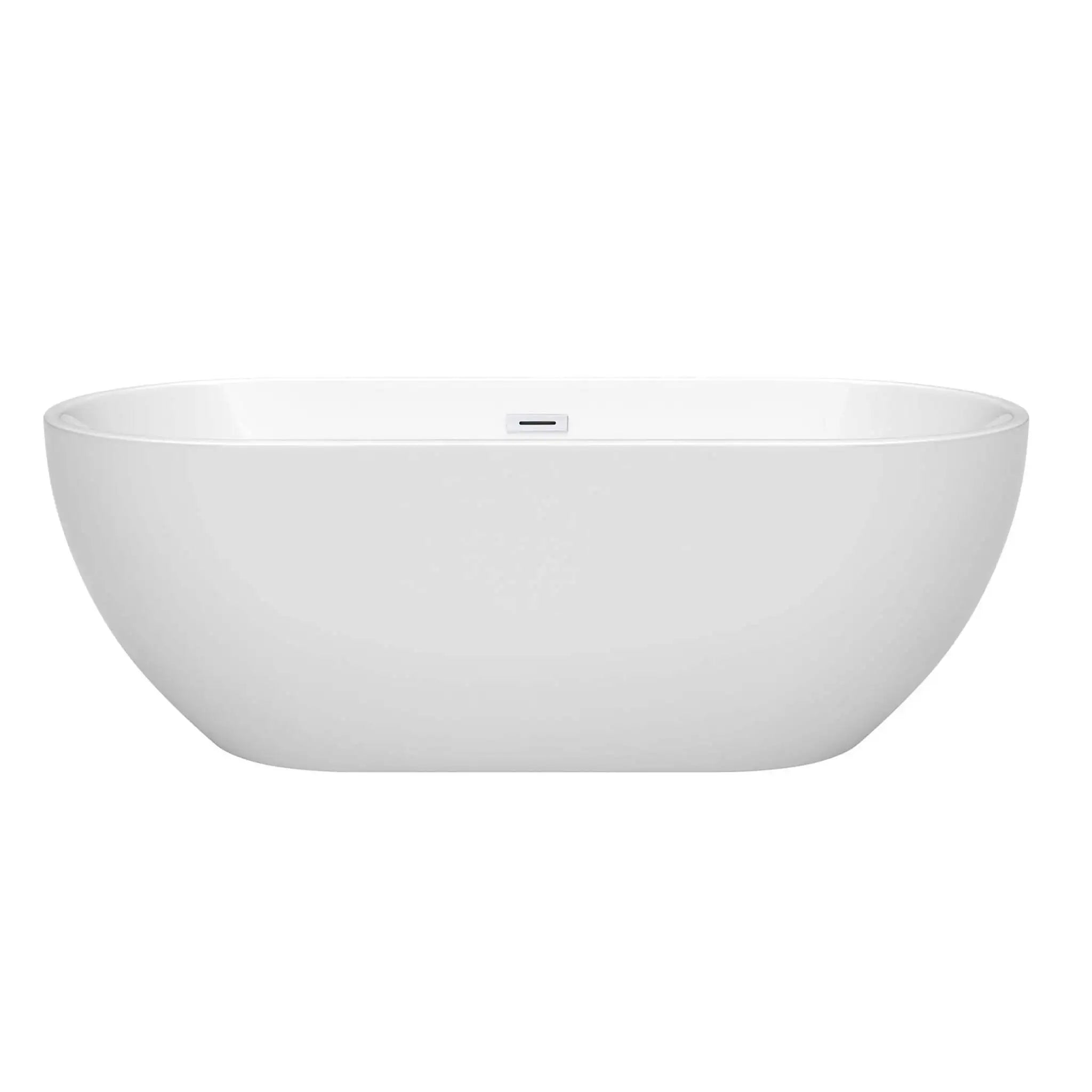 67" White Freestanding Bathtub - Brooklyn by Wyndham (WCOBT200067SWTRIM) image 2