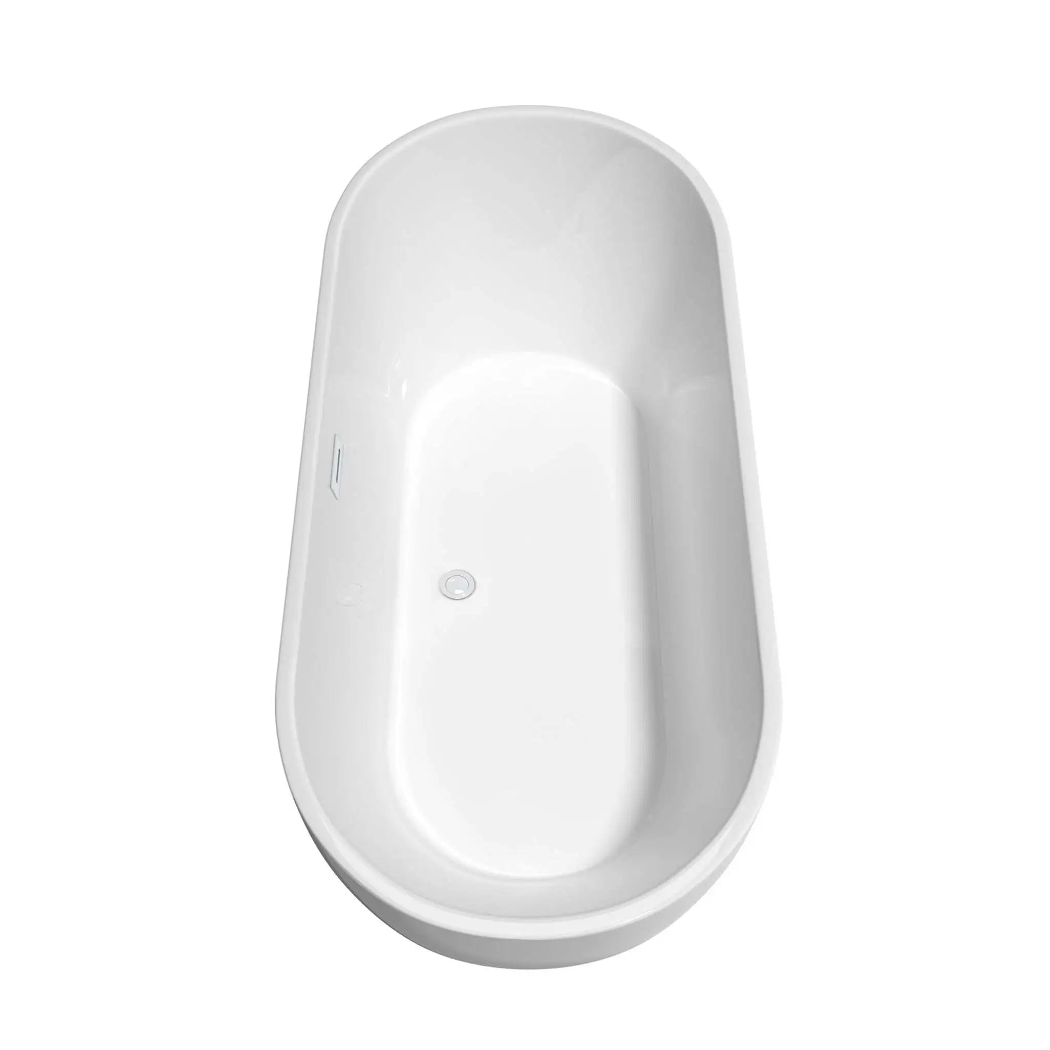 67" White Freestanding Bathtub - Brooklyn by Wyndham (WCOBT200067SWTRIM) image 3