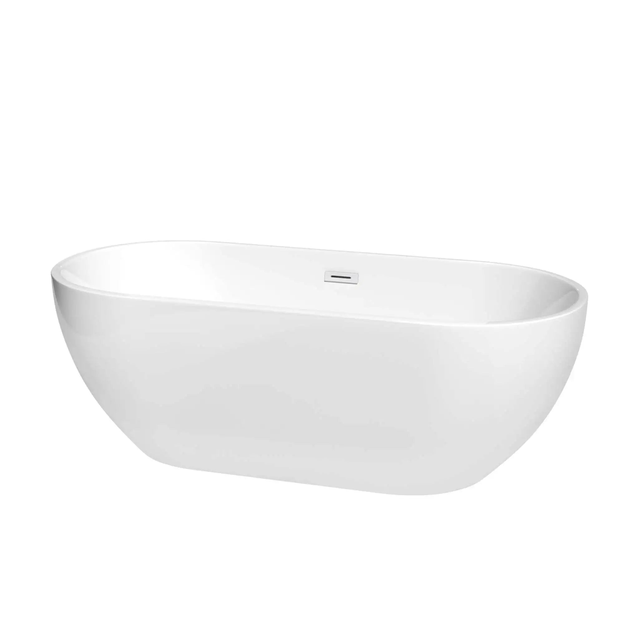 67" White Freestanding Bathtub - Brooklyn by Wyndham (WCOBT200067SWTRIM) image