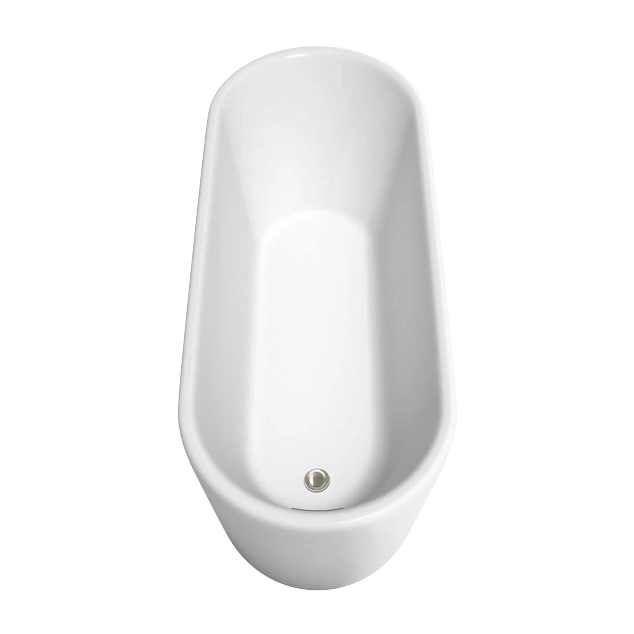 67" White Freestanding Bathtub, Brushed Nickel Trim - Ursula by Wyndham (WCBTK151167BNTRIM) image 4
