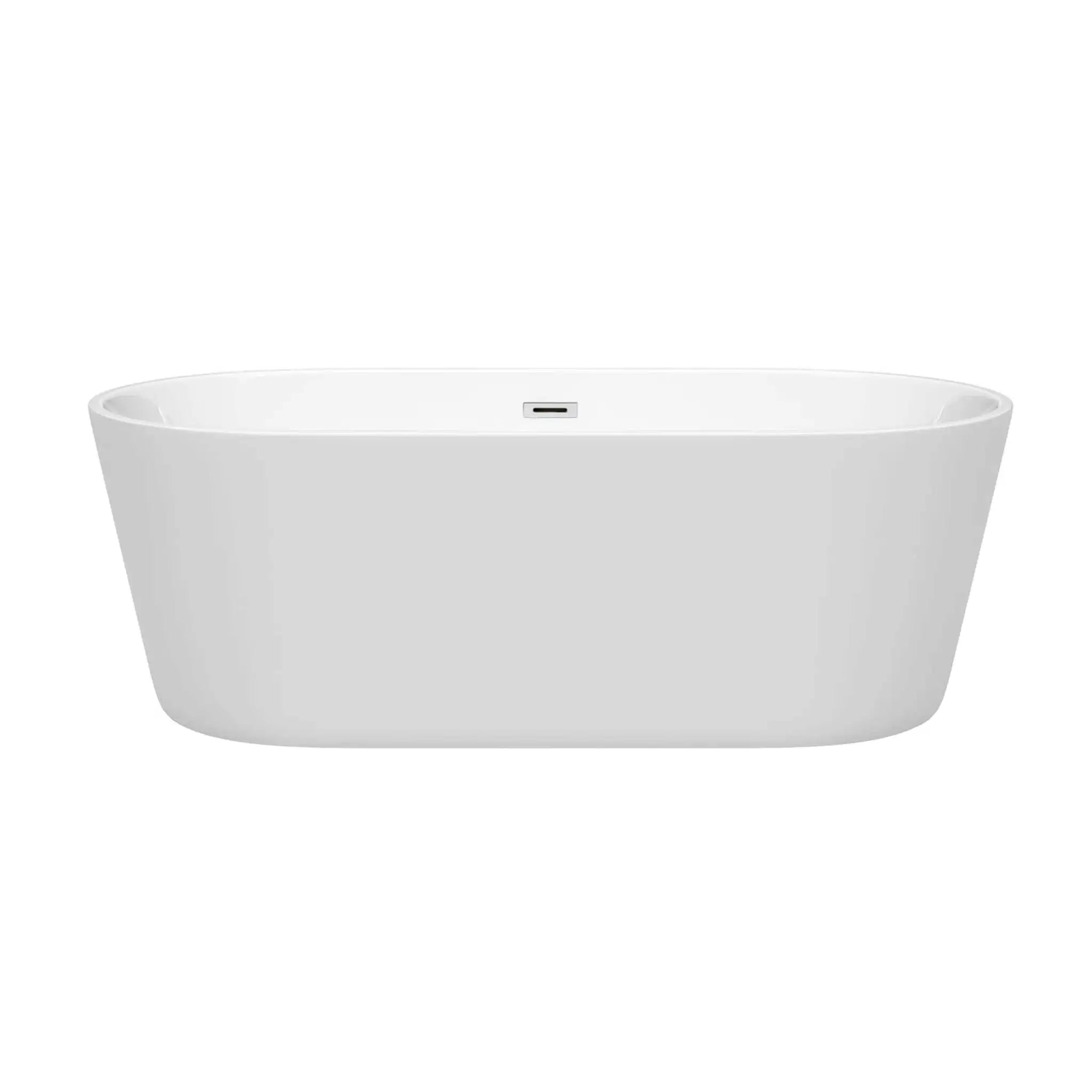 67" White Freestanding Bathtub - Carissa by Wyndham (WCOBT101267) image 2