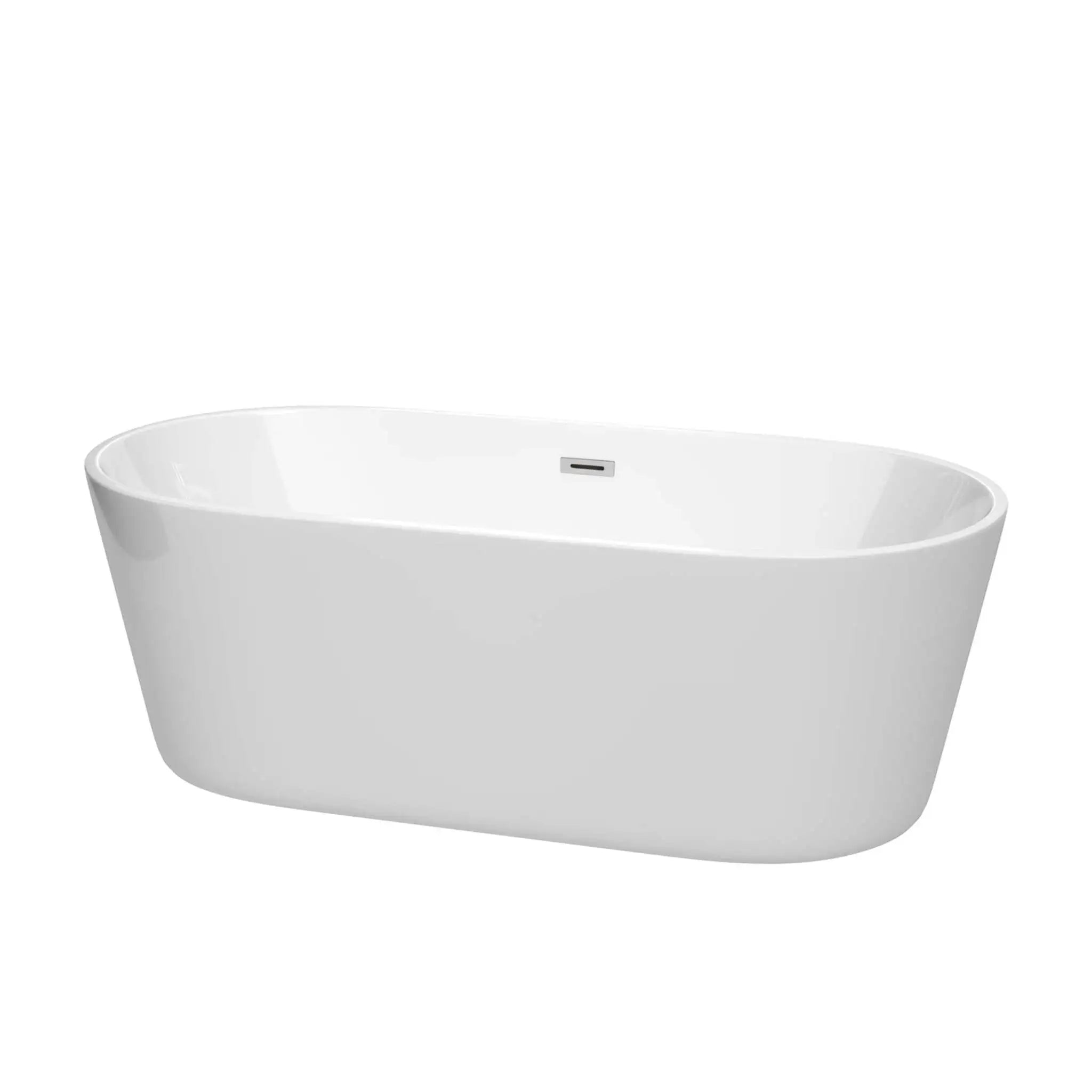 67" White Freestanding Bathtub - Carissa by Wyndham (WCOBT101267) image
