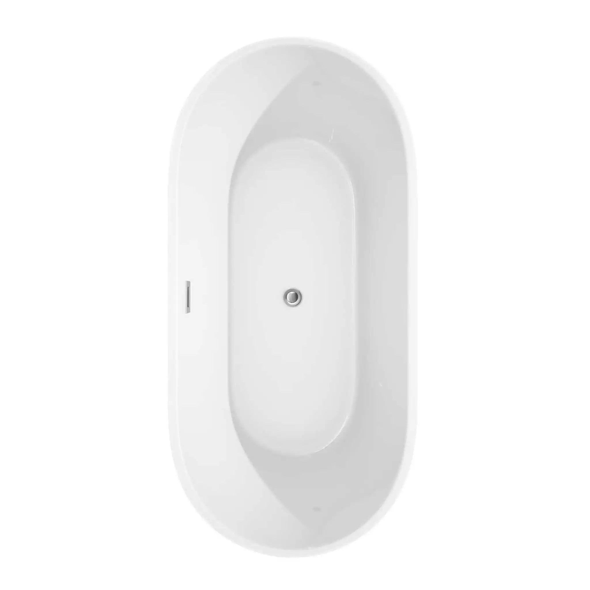 67" White Freestanding Bathtub - Carissa CD by Wyndham (WCOBT101567) image 2
