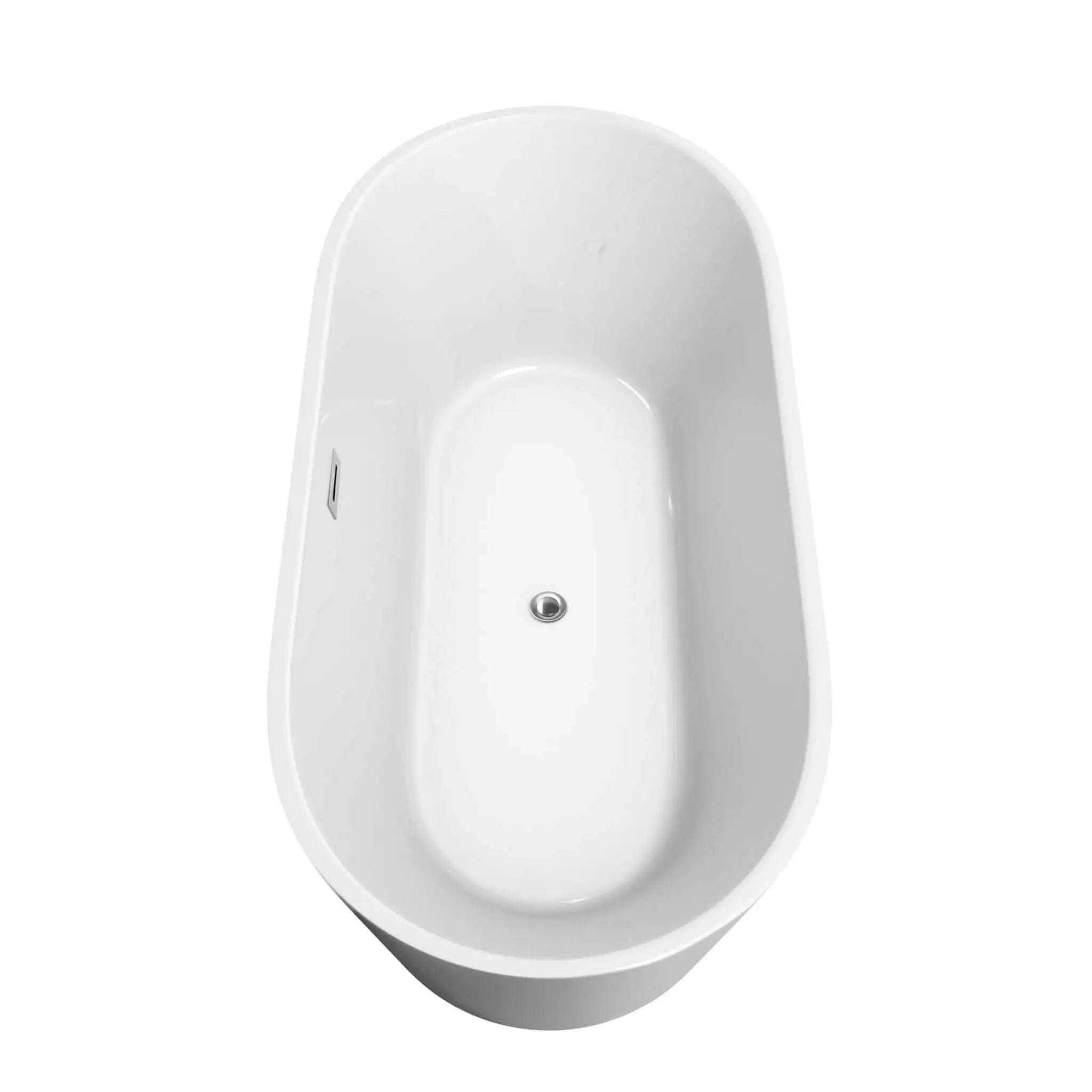 67" White Freestanding Bathtub - Carissa CD by Wyndham (WCOBT101567) image 3