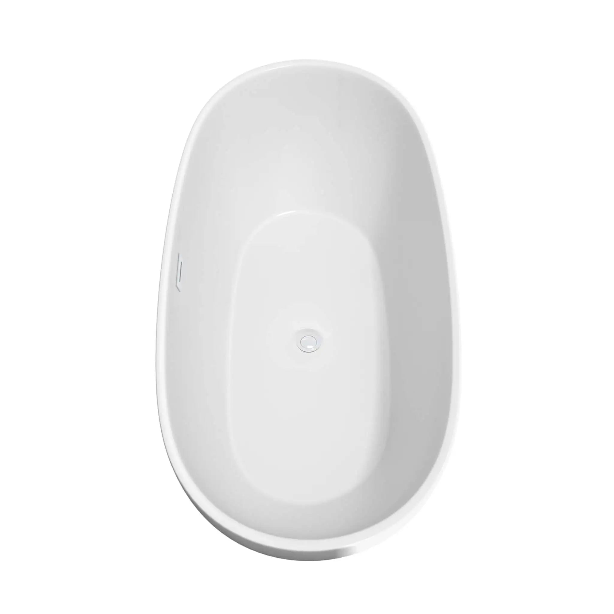 67" White Freestanding Bathtub - Juno by Wyndham (WCBTK156167SWTRIM) image 4