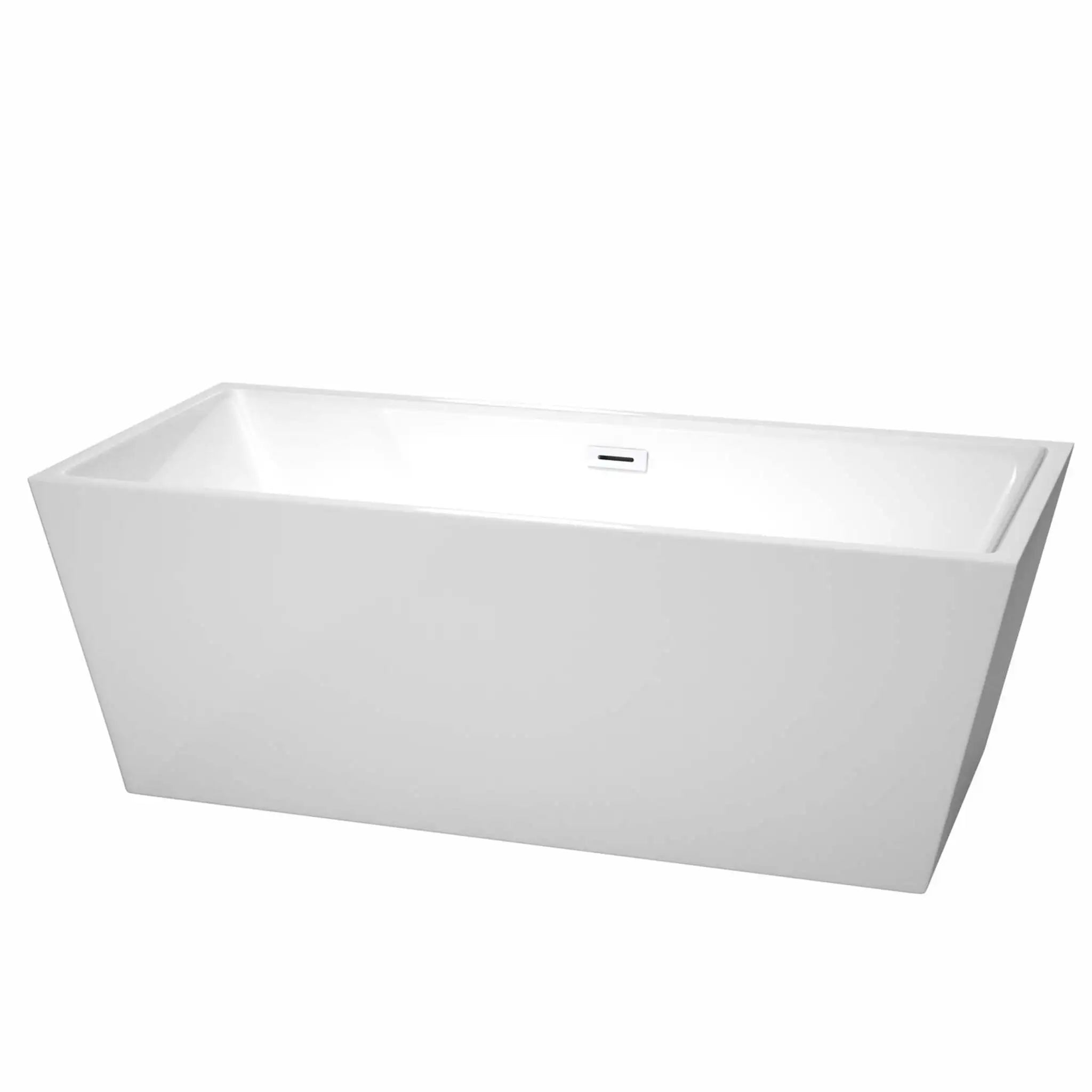 67" White Freestanding Bathtub - Sara by Wyndham (WCBTK151467SWTRIM) image