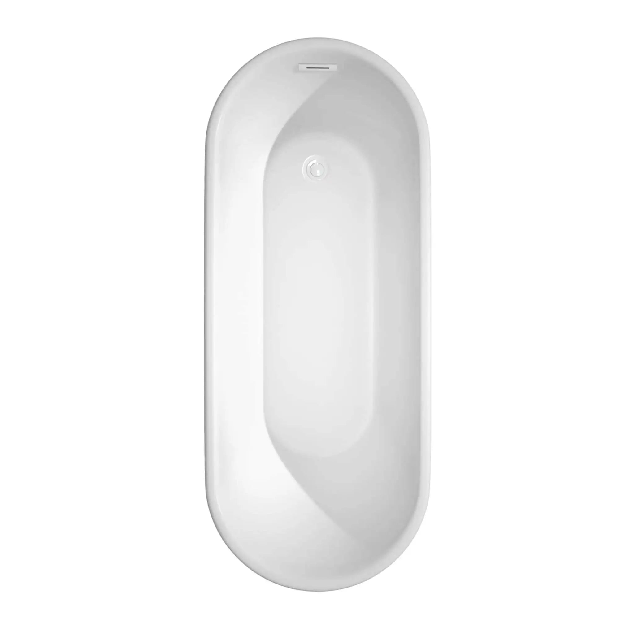 67" White Freestanding Bathtub - Ursula by Wyndham (WCBTK151167SWTRIM) image 3