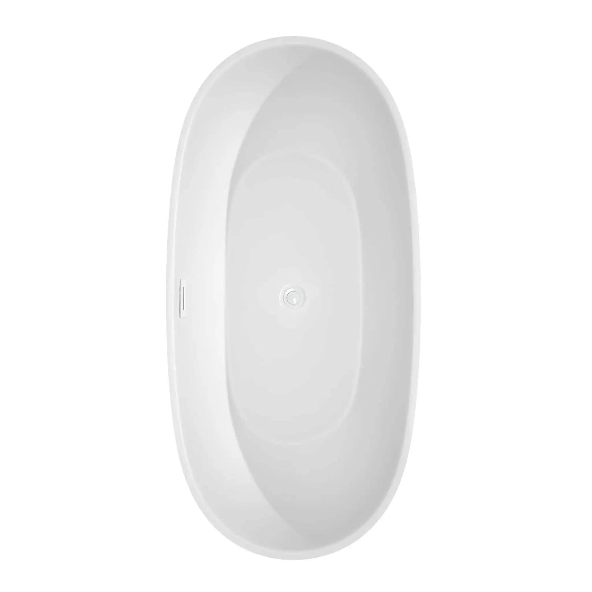 67" White Freestanding Bathtub with Matte Black Faucet - Juno by Wyndham (WCBTK156167SWATPBK) image 4