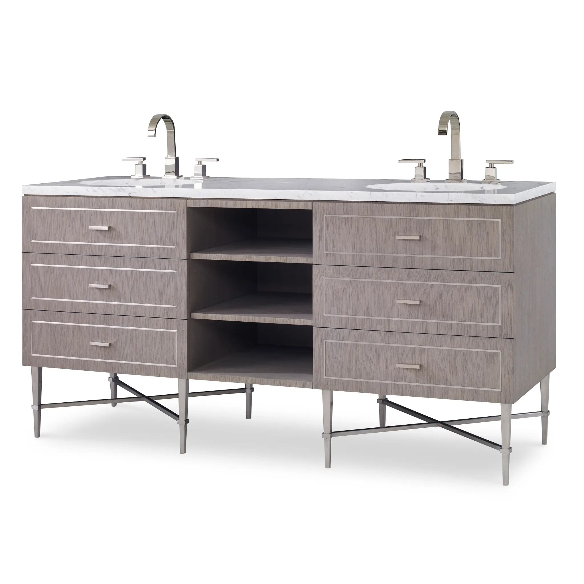 68" Woodbury Sink Chest - Warm Grey by Ambella Home image 1