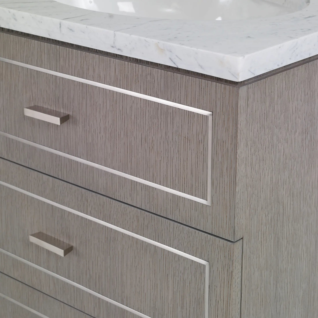 68" Woodbury Sink Chest - Warm Grey by Ambella Home image 2