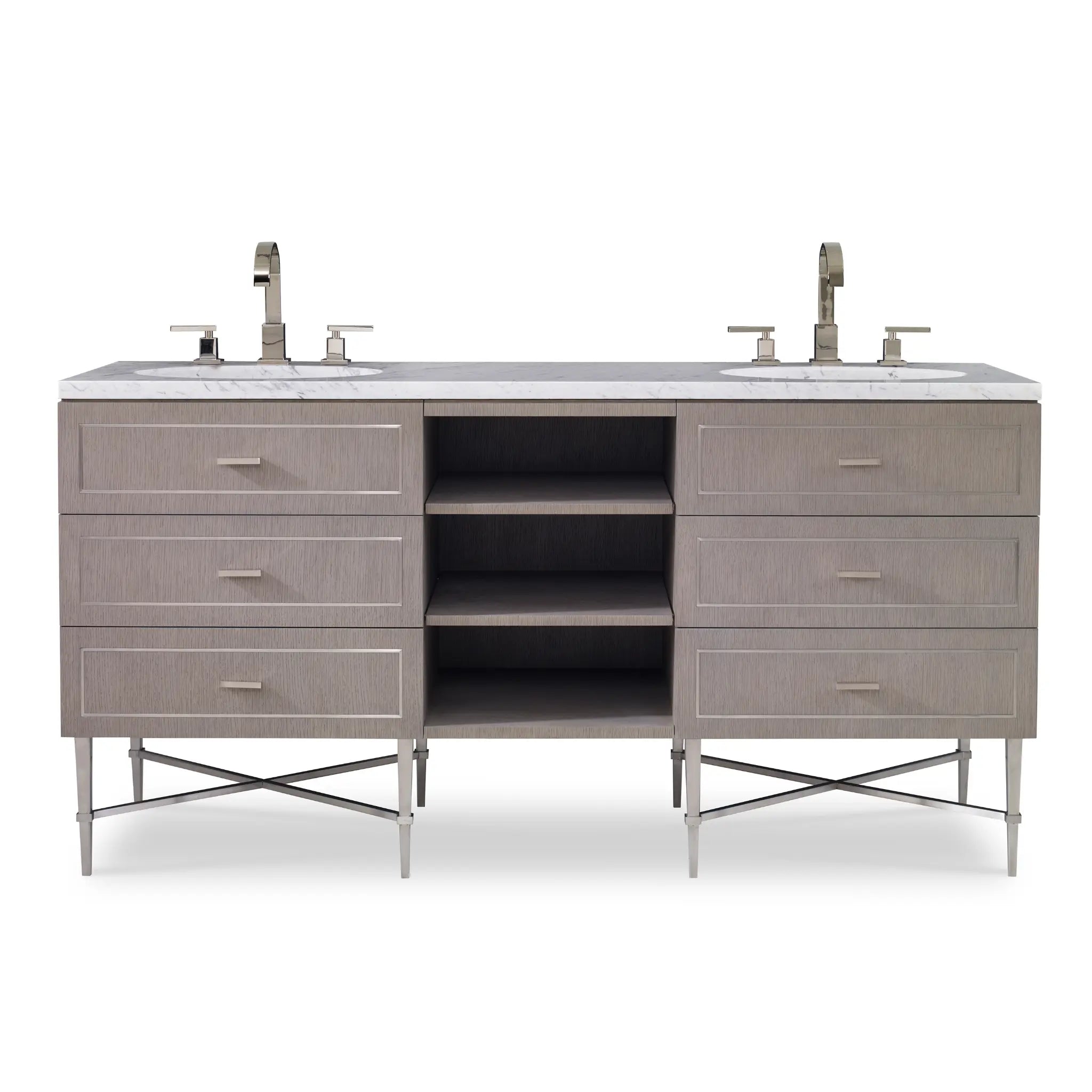 68" Woodbury Sink Chest - Warm Grey by Ambella Home image