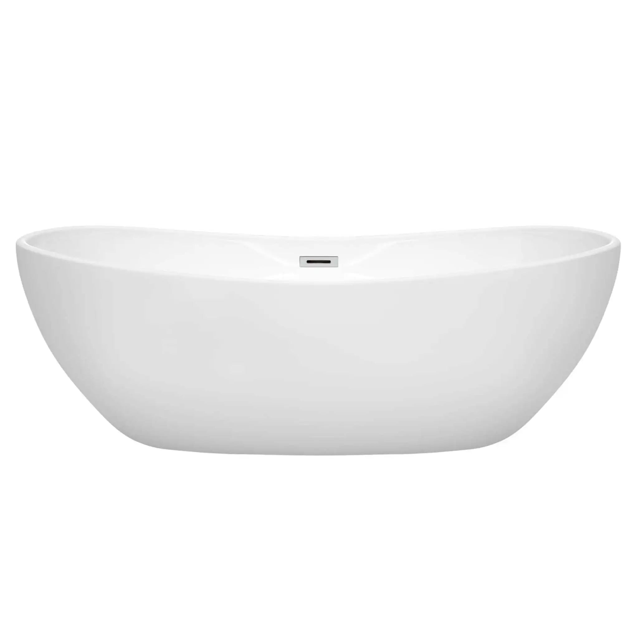 70" White Freestanding Bathtub - Rebecca by Wyndham (WCOBT101470) image 2