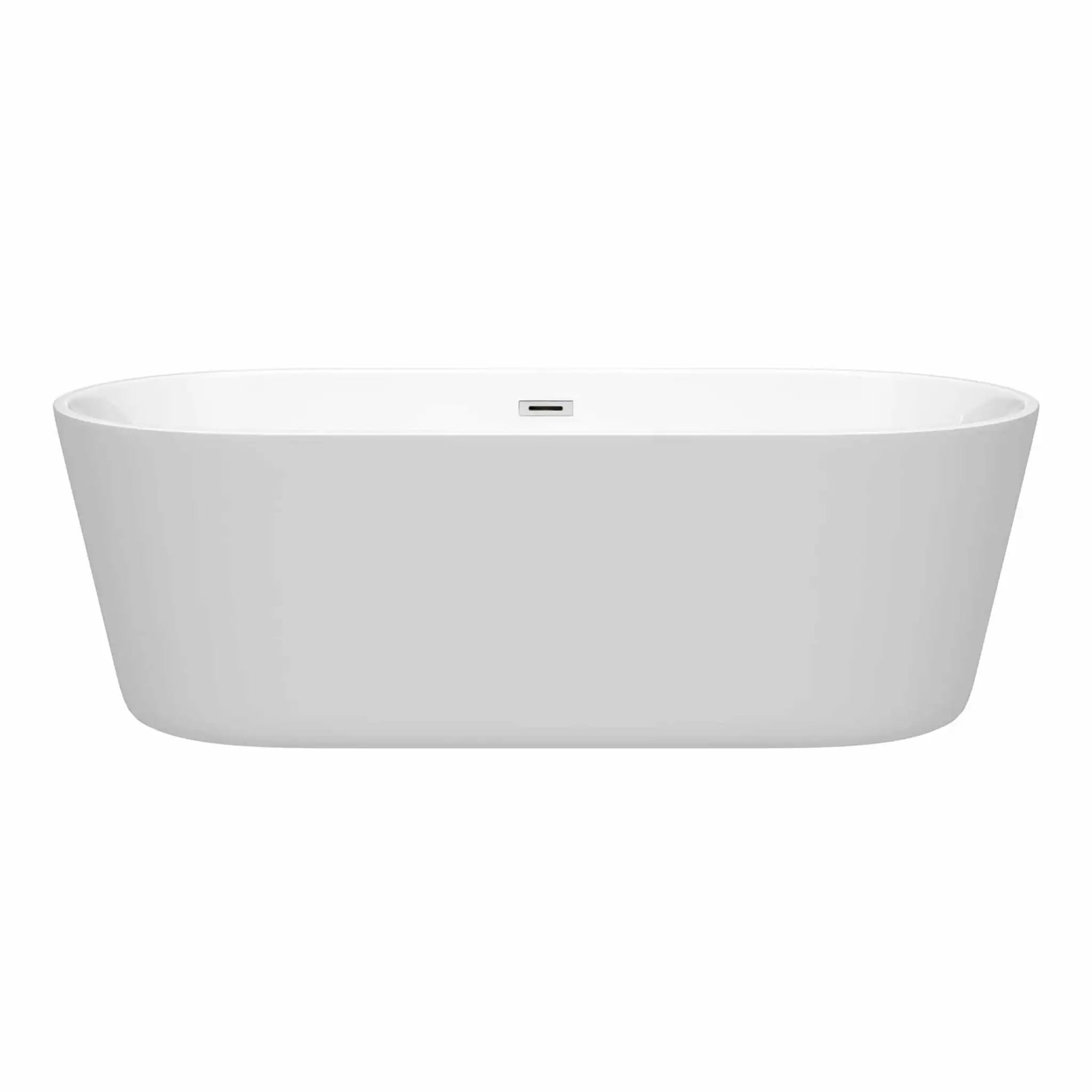 71" White Freestanding Bathtub - Carissa by Wyndham (WCOBT101271) image 2