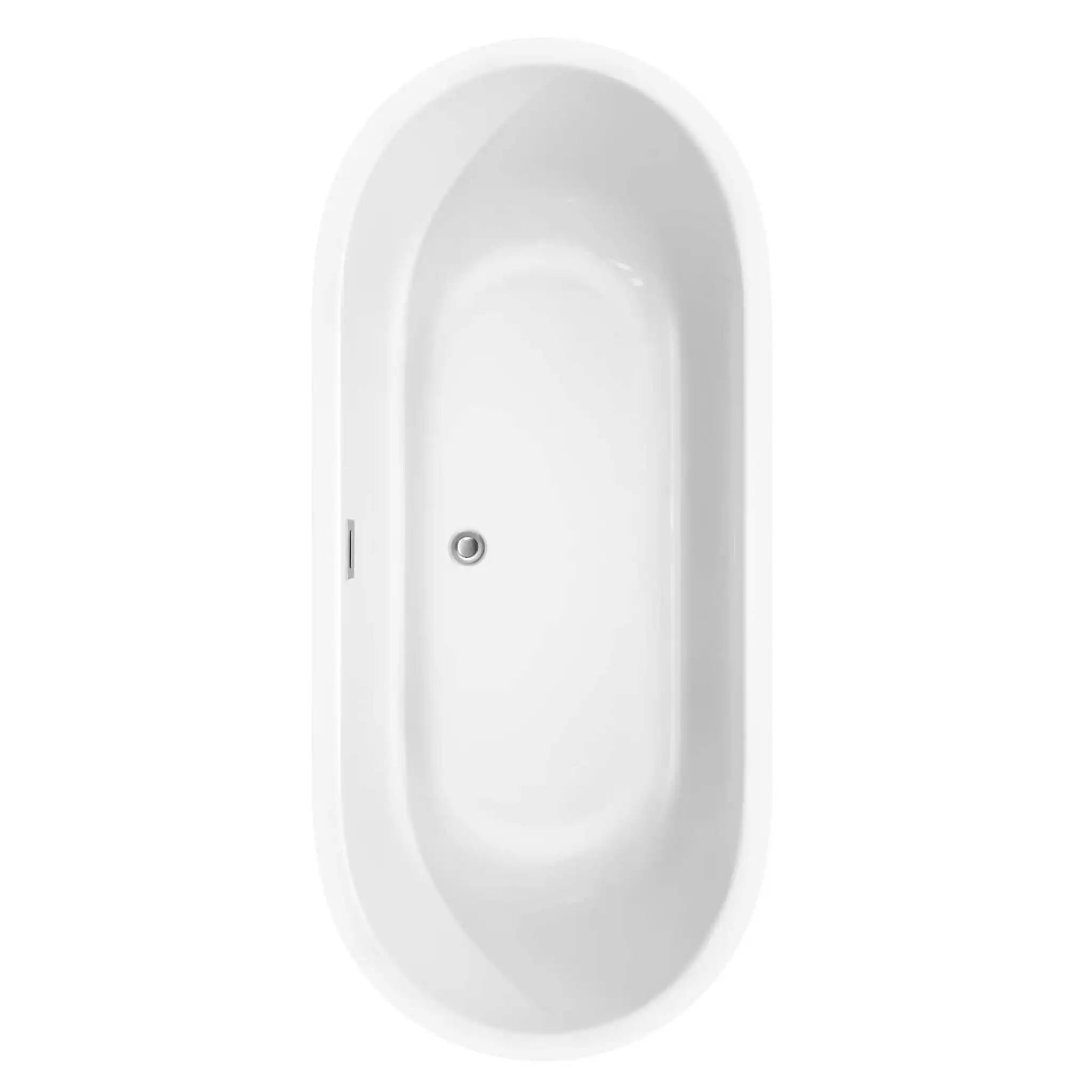 71" White Freestanding Bathtub - Juliette by Wyndham (WCOBT101371) image 3