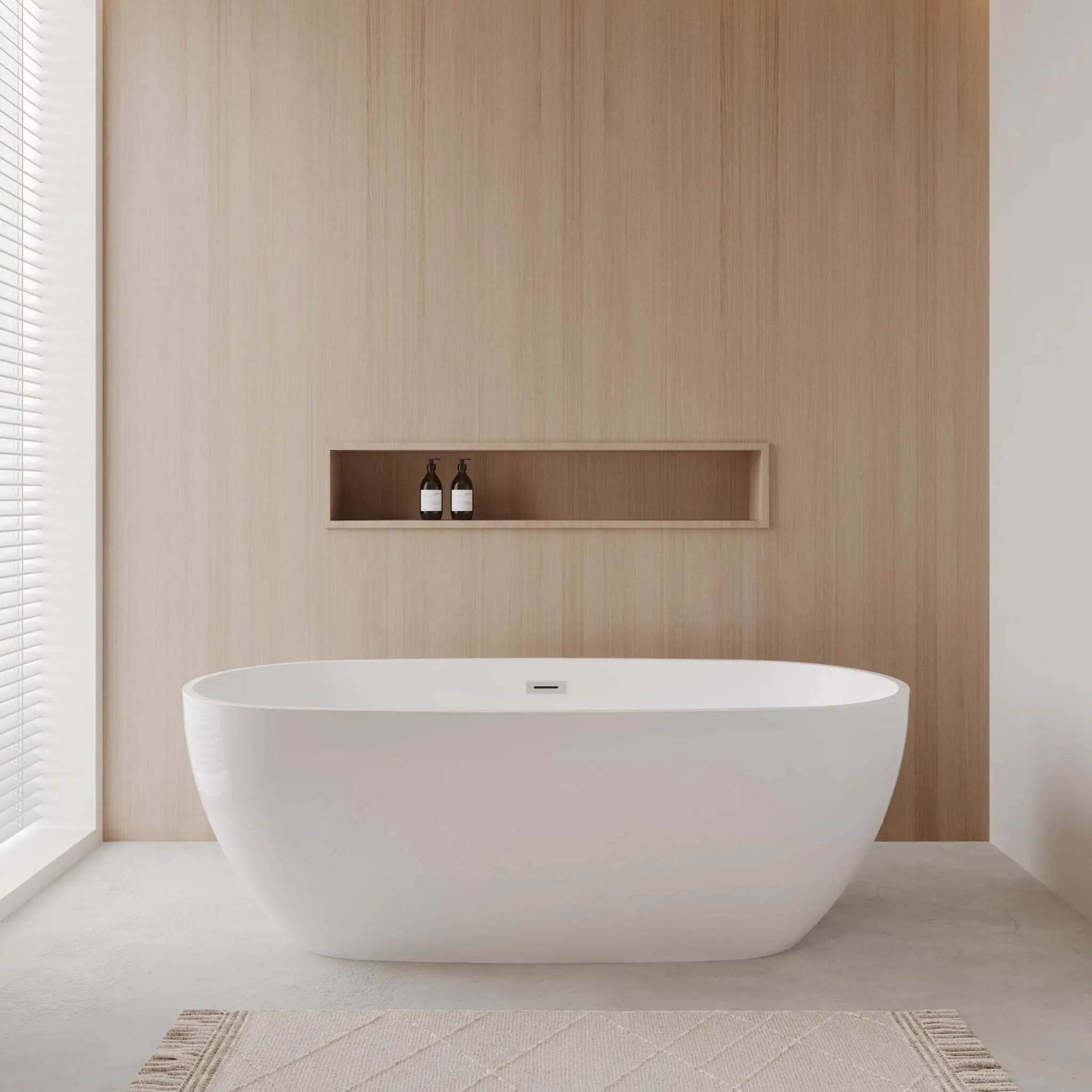 71" White Freestanding Bathtub - Juno by Wyndham (WCBTK156171) image 1