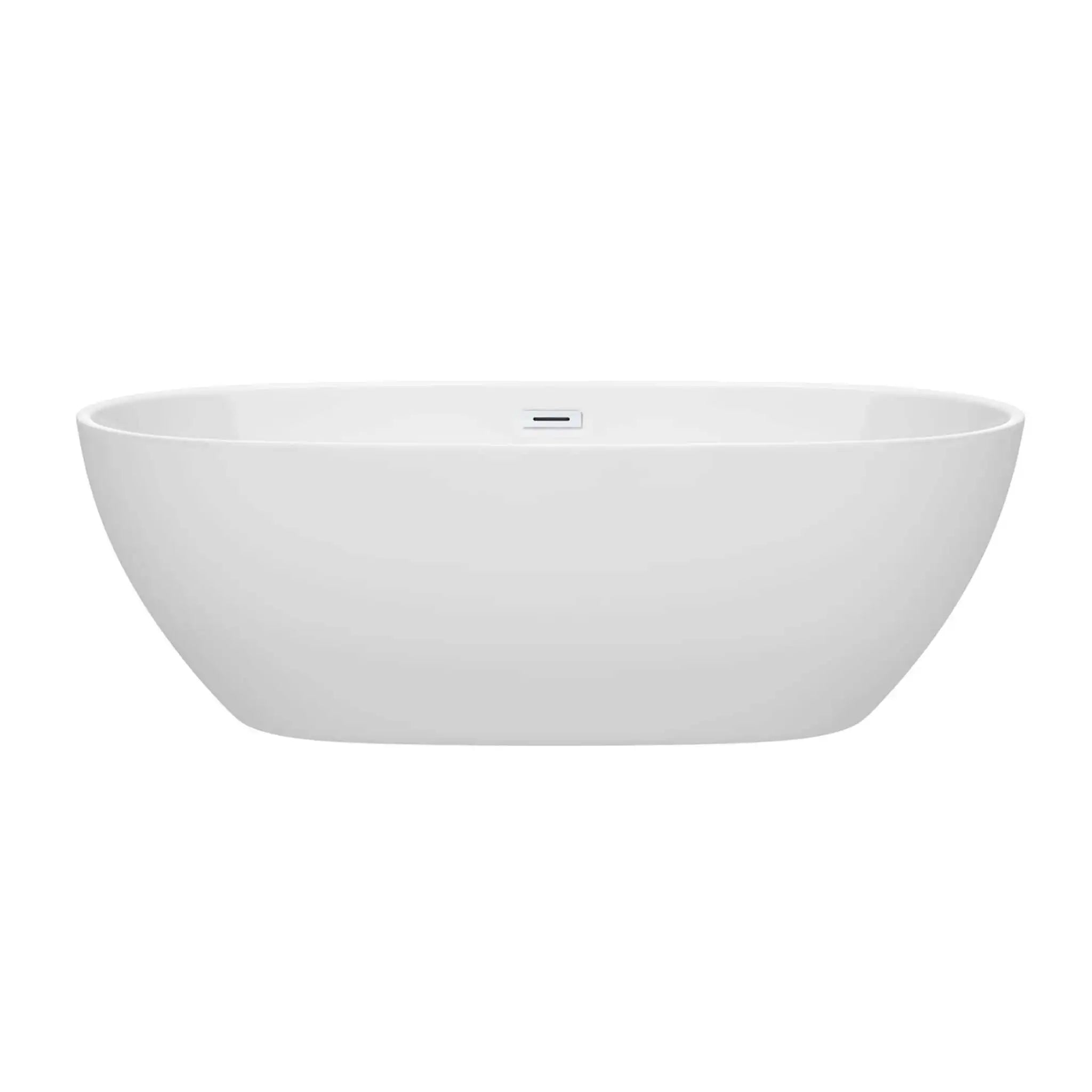 71" White Freestanding Bathtub - Juno by Wyndham (WCBTK156171SWTRIM) image 2