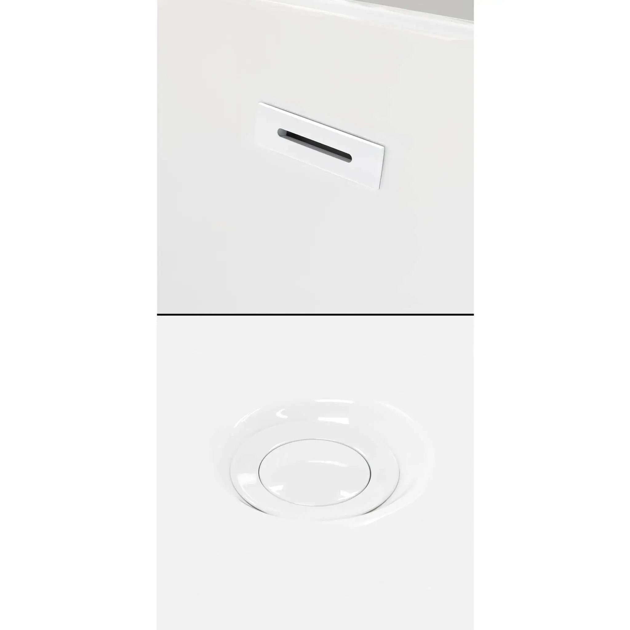 71" White Freestanding Bathtub - Juno by Wyndham (WCBTK156171SWTRIM) image 5