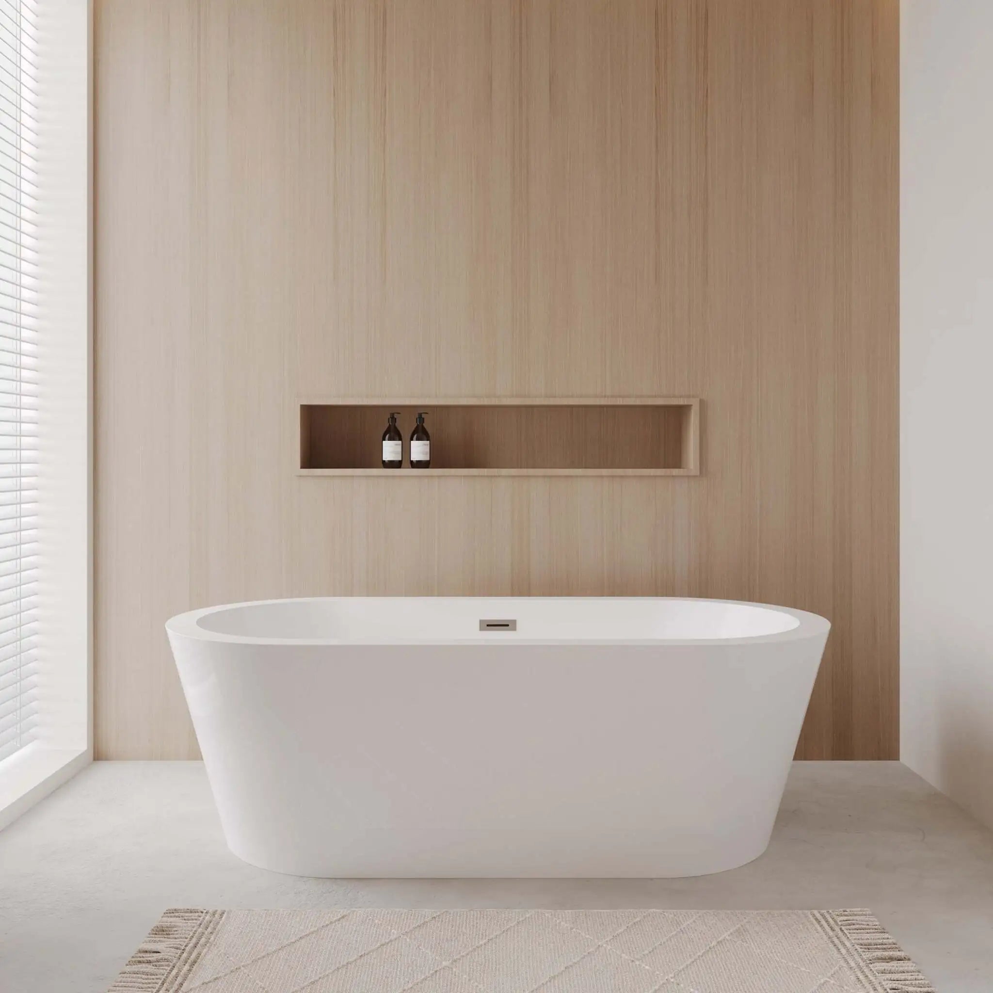 71" White Freestanding Bathtub - Mermaid by Wyndham (WCOBT100371) image 1