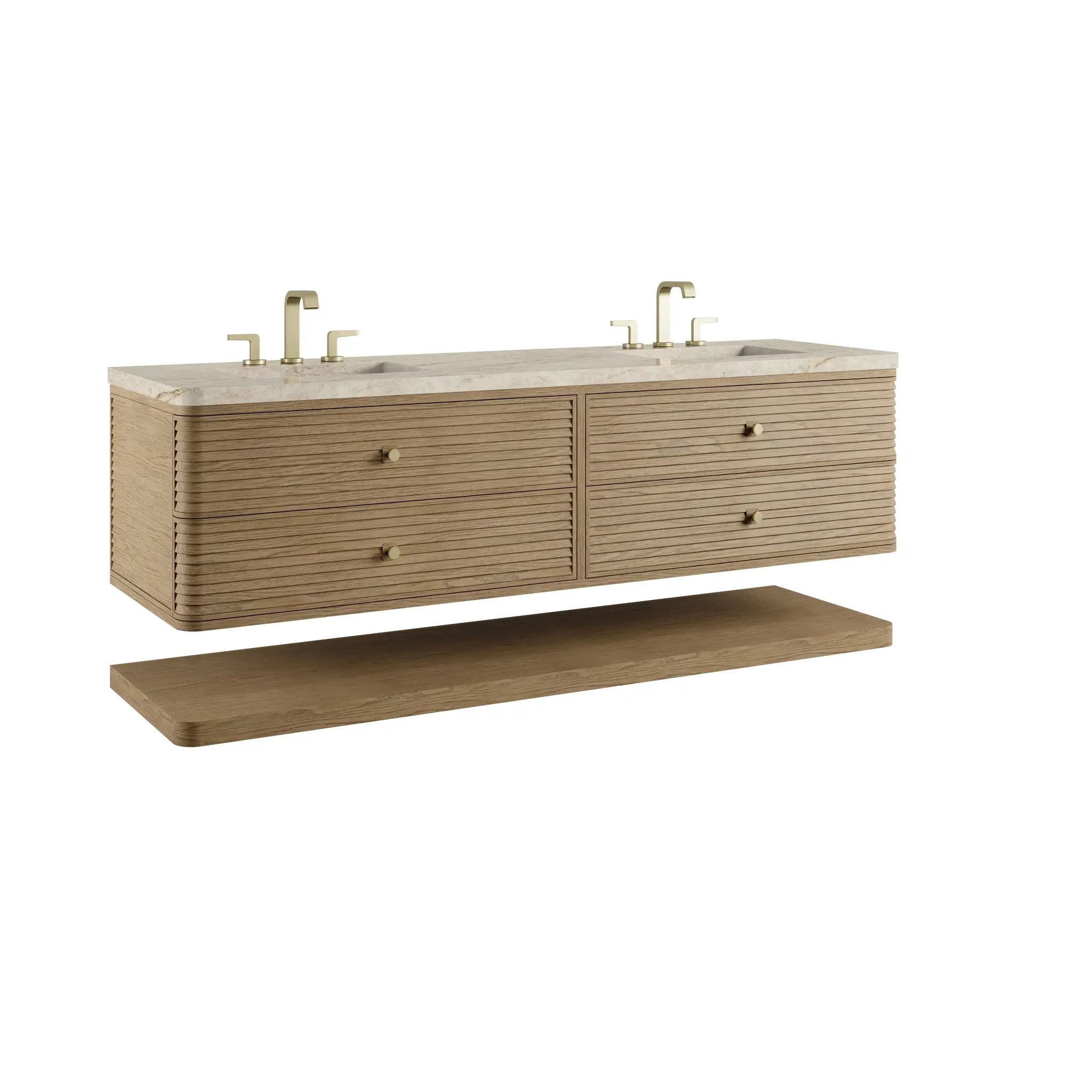 72 Allamari Double Vanity In Dune Mist Power Enabled Tajnar Eclos 8 Widespread 12