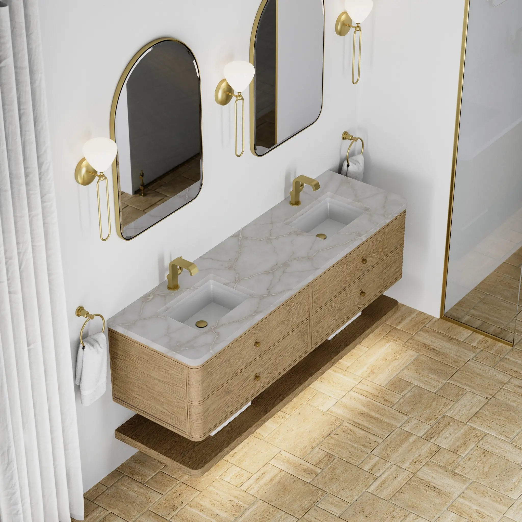 72 Allamari Double Vanity In Dune Mist Standard Victorian Silver Silestone Single Hole 9