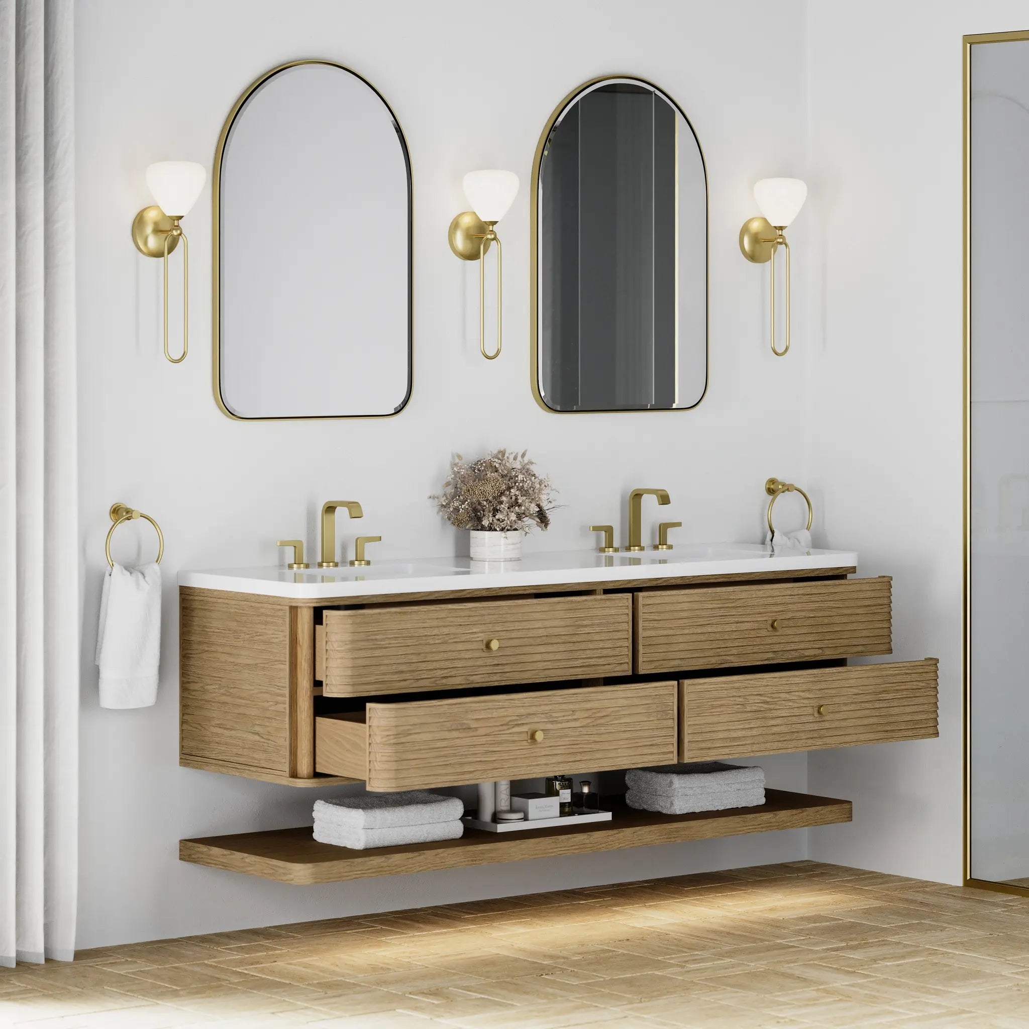 72 Allamari Double Vanity In Dune Mist Standard White Zeus Silestone 8 Widespread 8