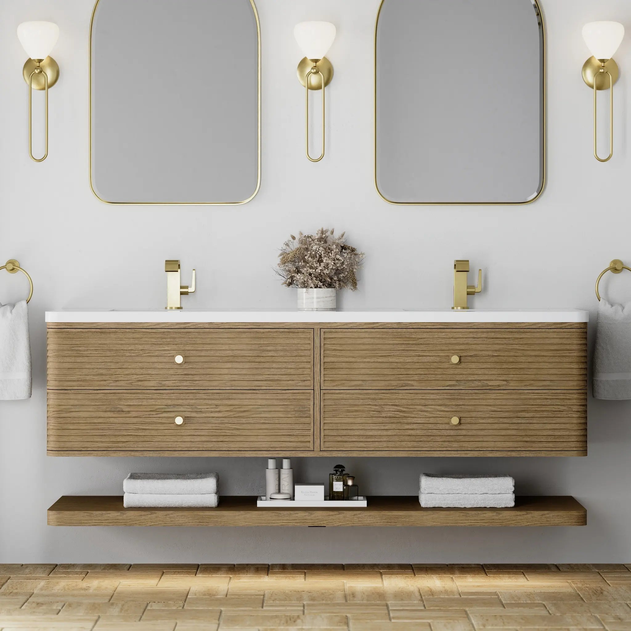 72 Allamari Double Vanity In Dune Mist Standard White Zeus Silestone Single Hole 5