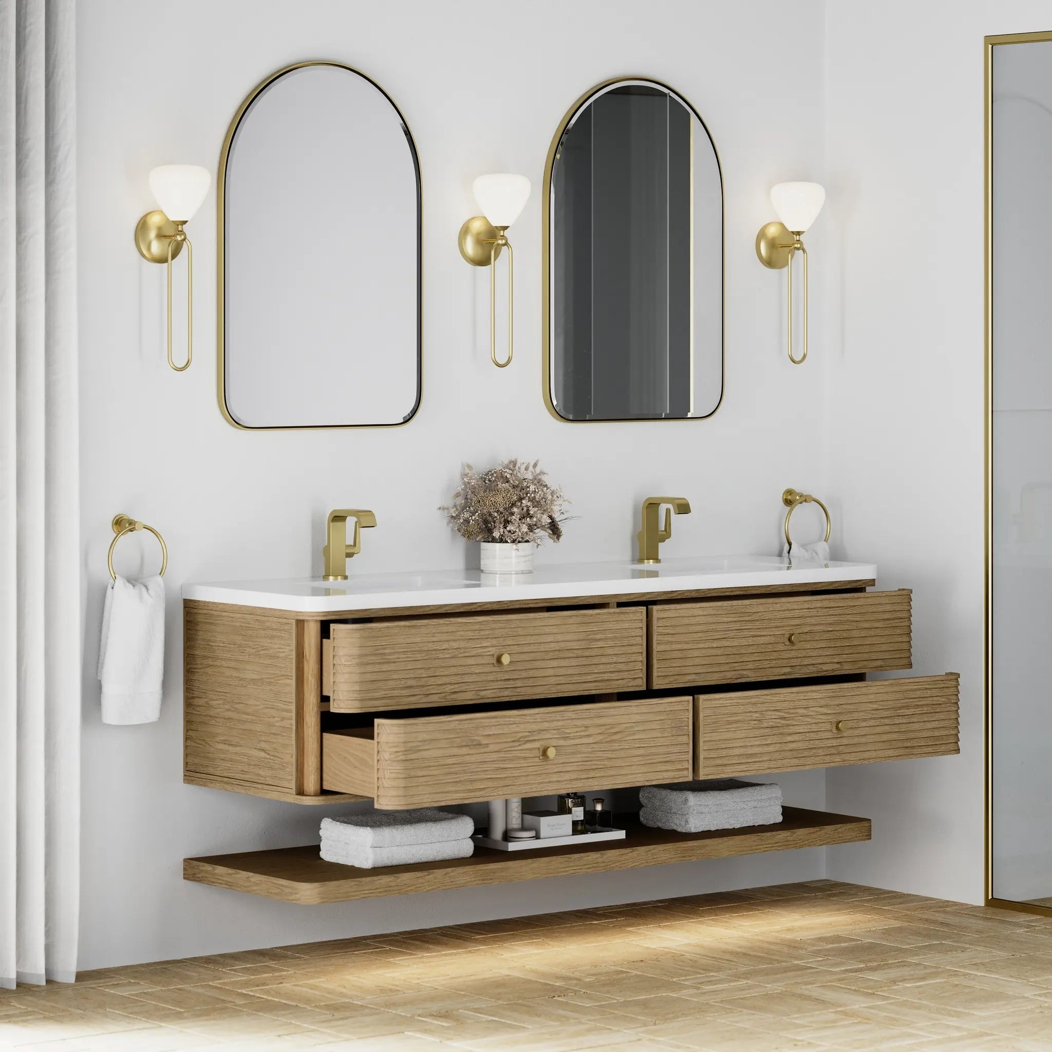 72 Allamari Double Vanity In Dune Mist Standard White Zeus Silestone Single Hole 8