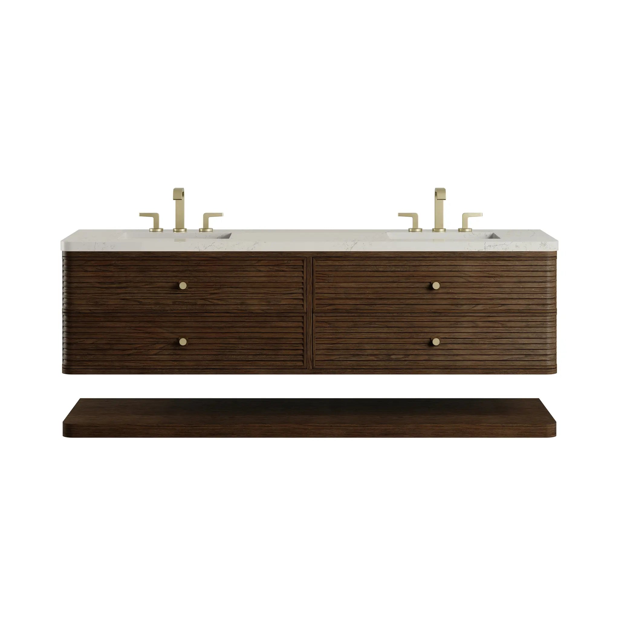 72 Allamari Double Vanity In Sable Power Enabled Siberian Silestone 8 Widespread 1