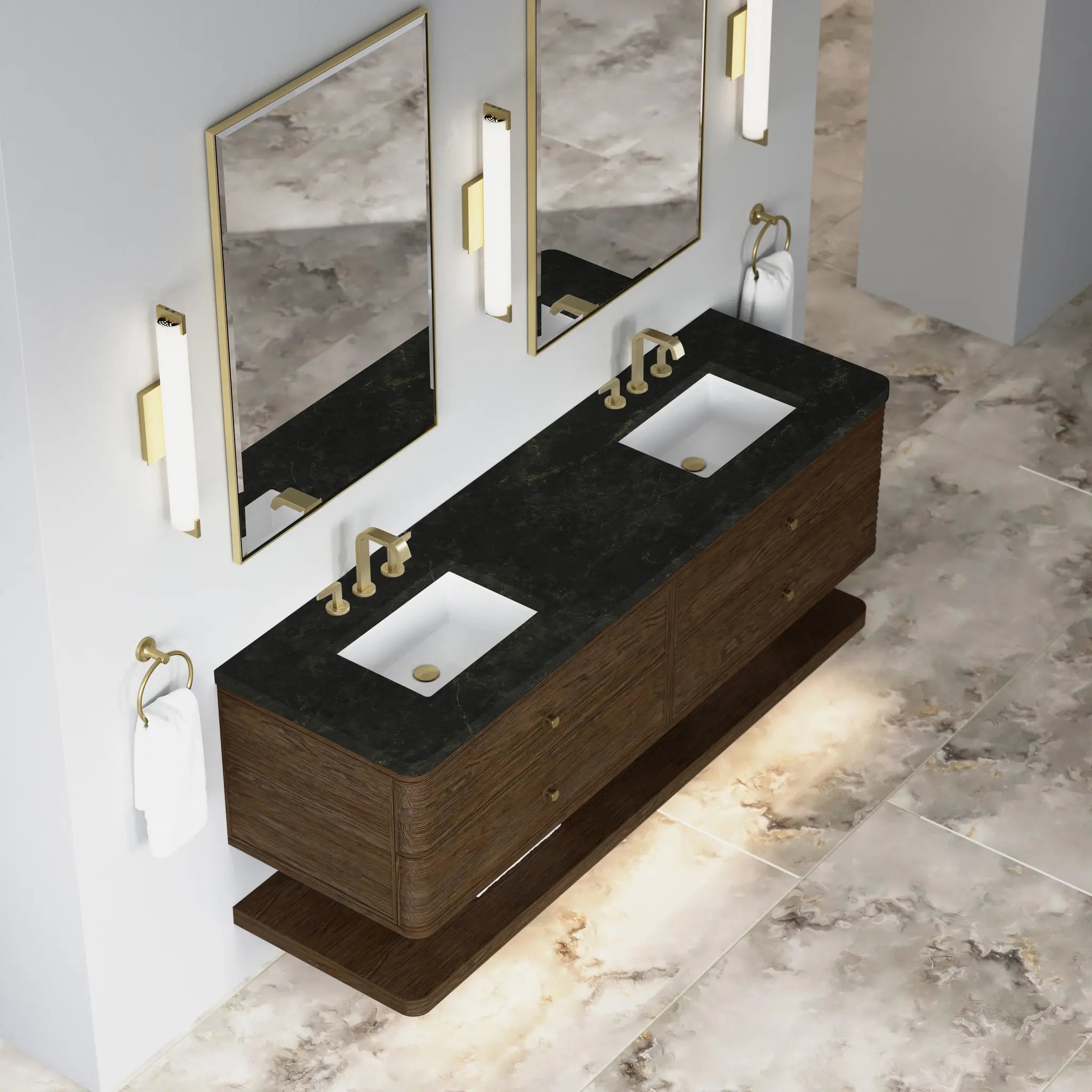 72 Allamari Double Vanity In Sable Standard Phantome Eclos 8 Widespread 7