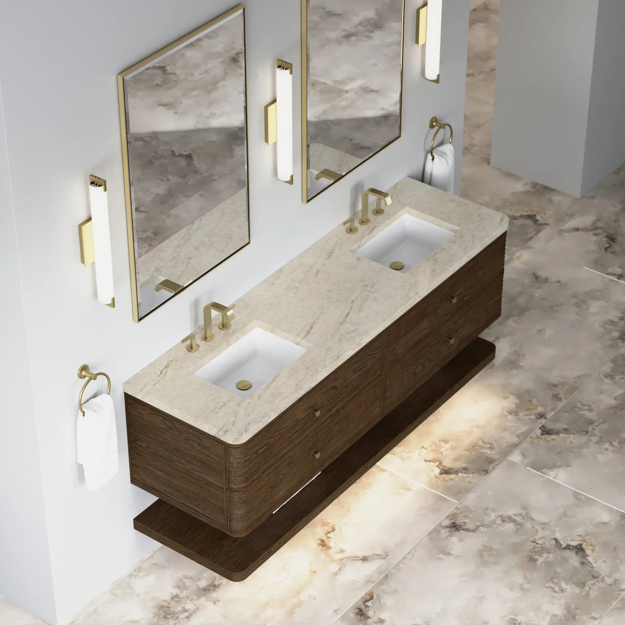 72 Allamari Double Vanity In Sable Standard Tajnar Eclos 8 Widespread 7