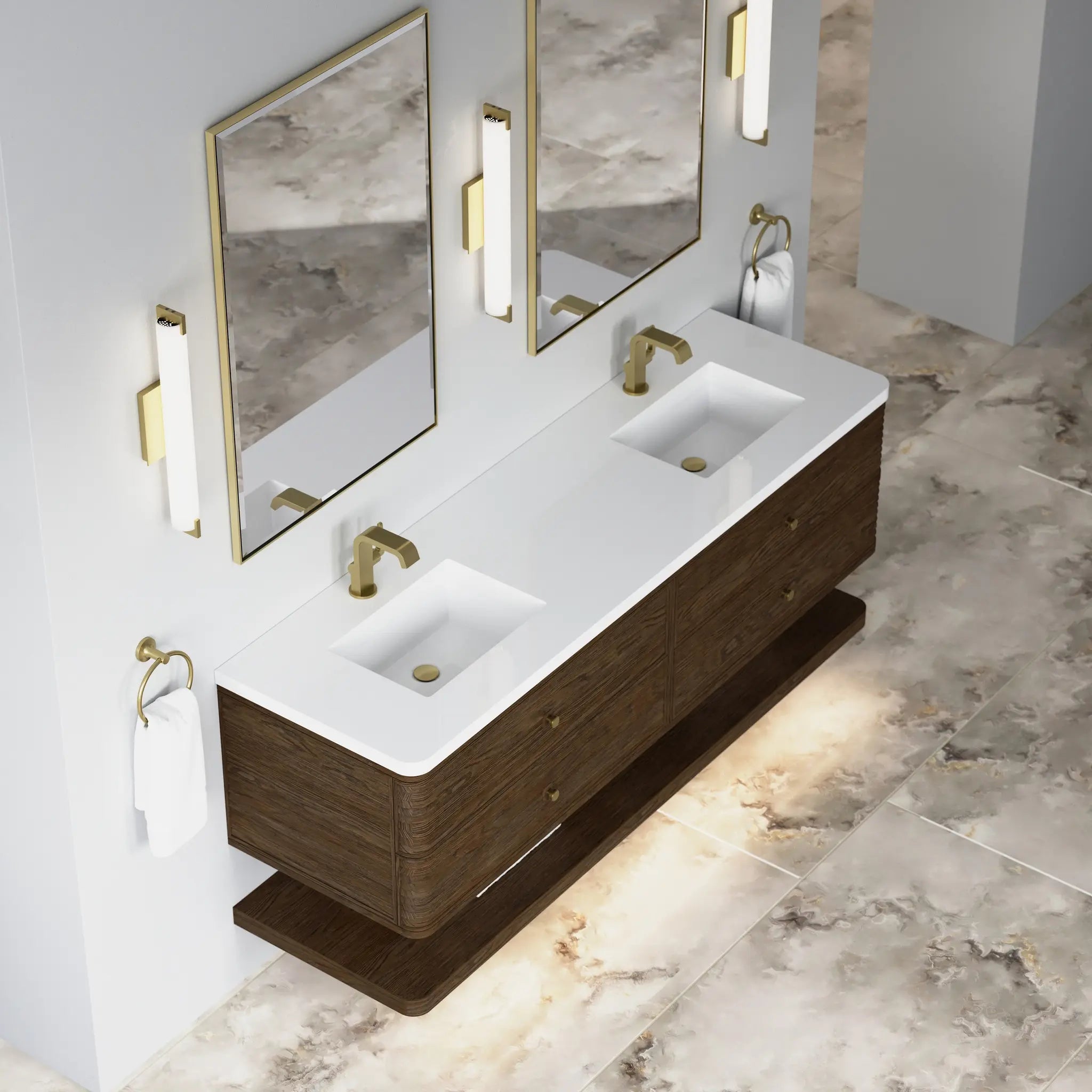 72 Allamari Double Vanity In Sable Standard White Zeus Silestone Single Hole 11