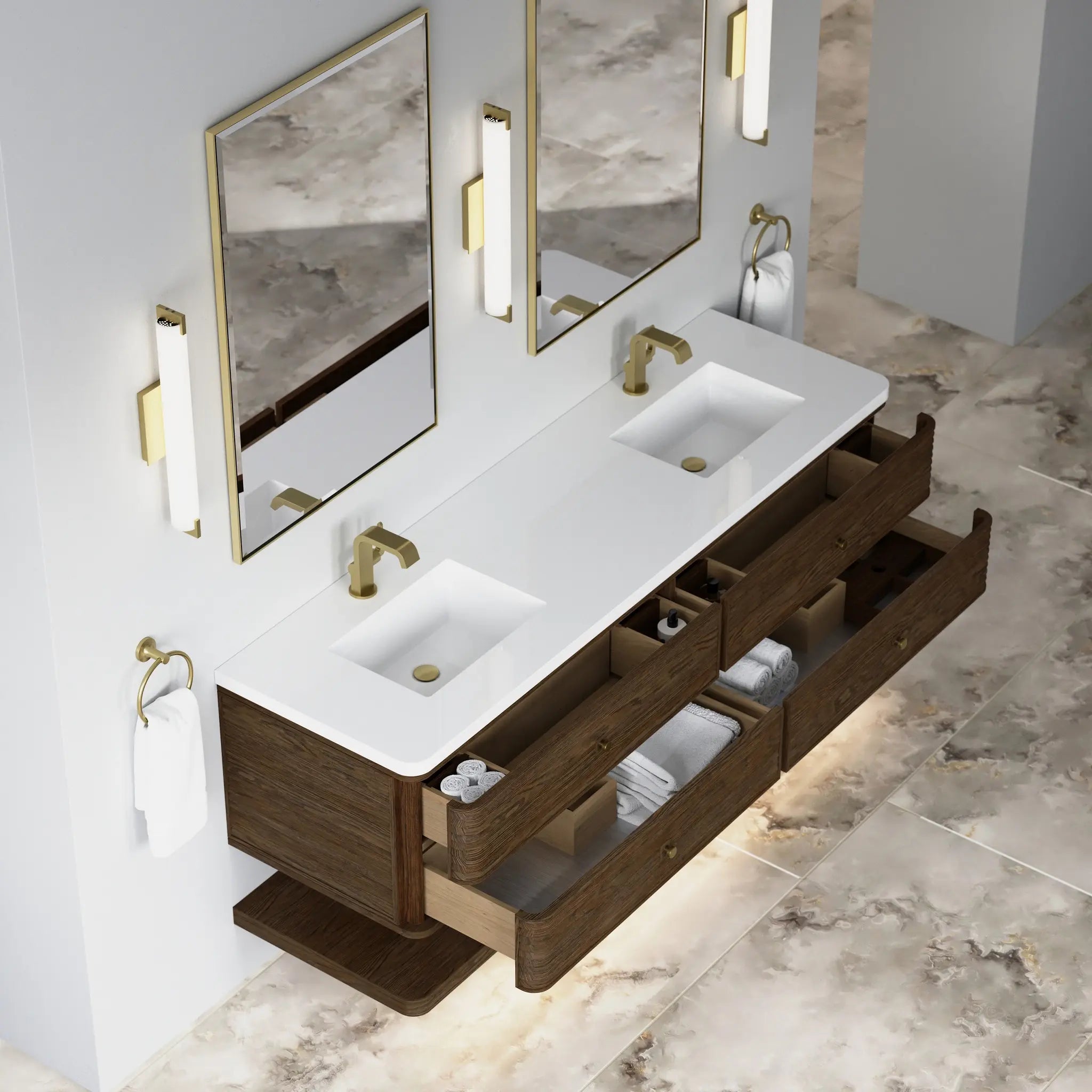 72 Allamari Double Vanity In Sable Standard White Zeus Silestone Single Hole 9