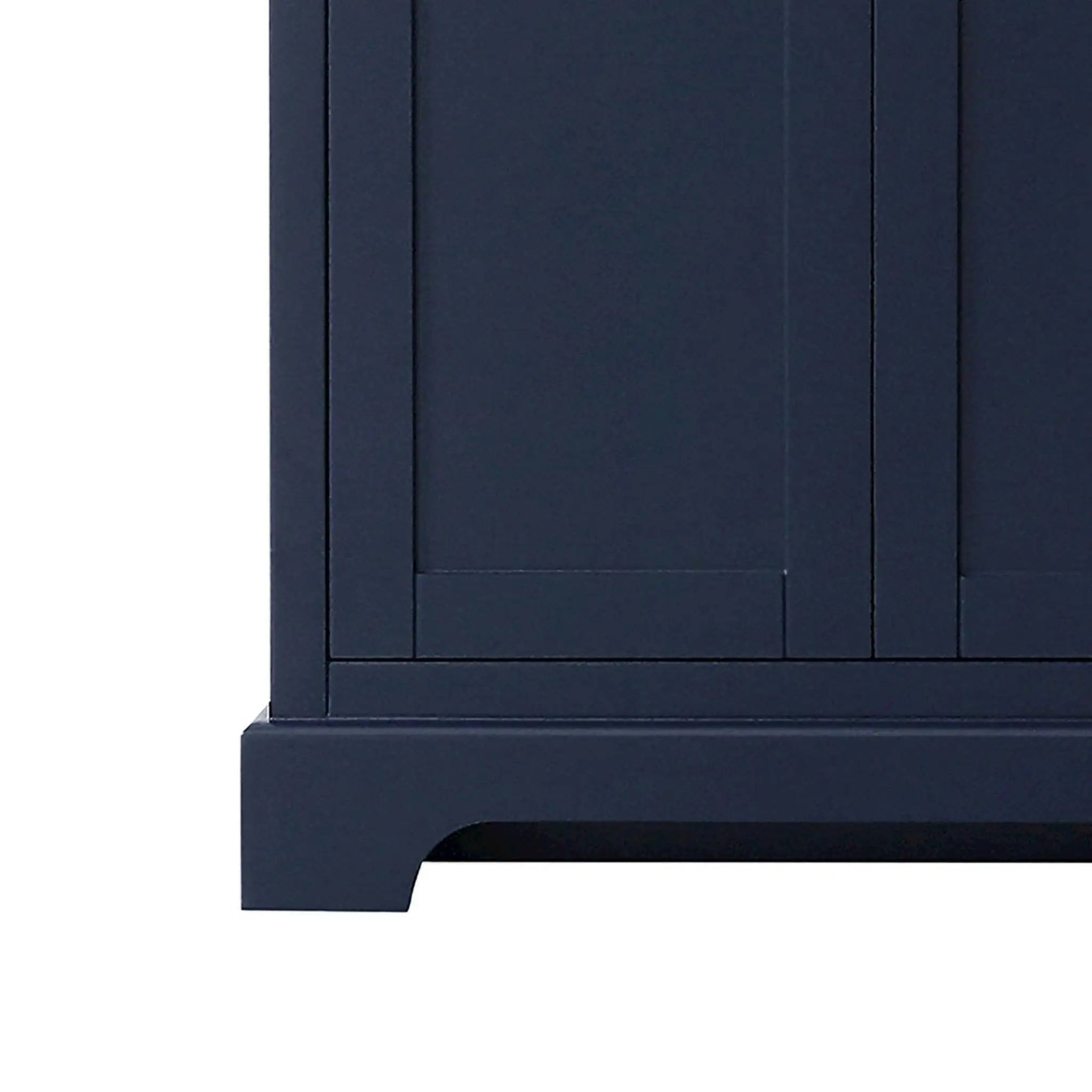 72" Avery Double Bathroom Vanity in Dark Blue with Polished Chrome Trim & 70" Mirror by Wyndham