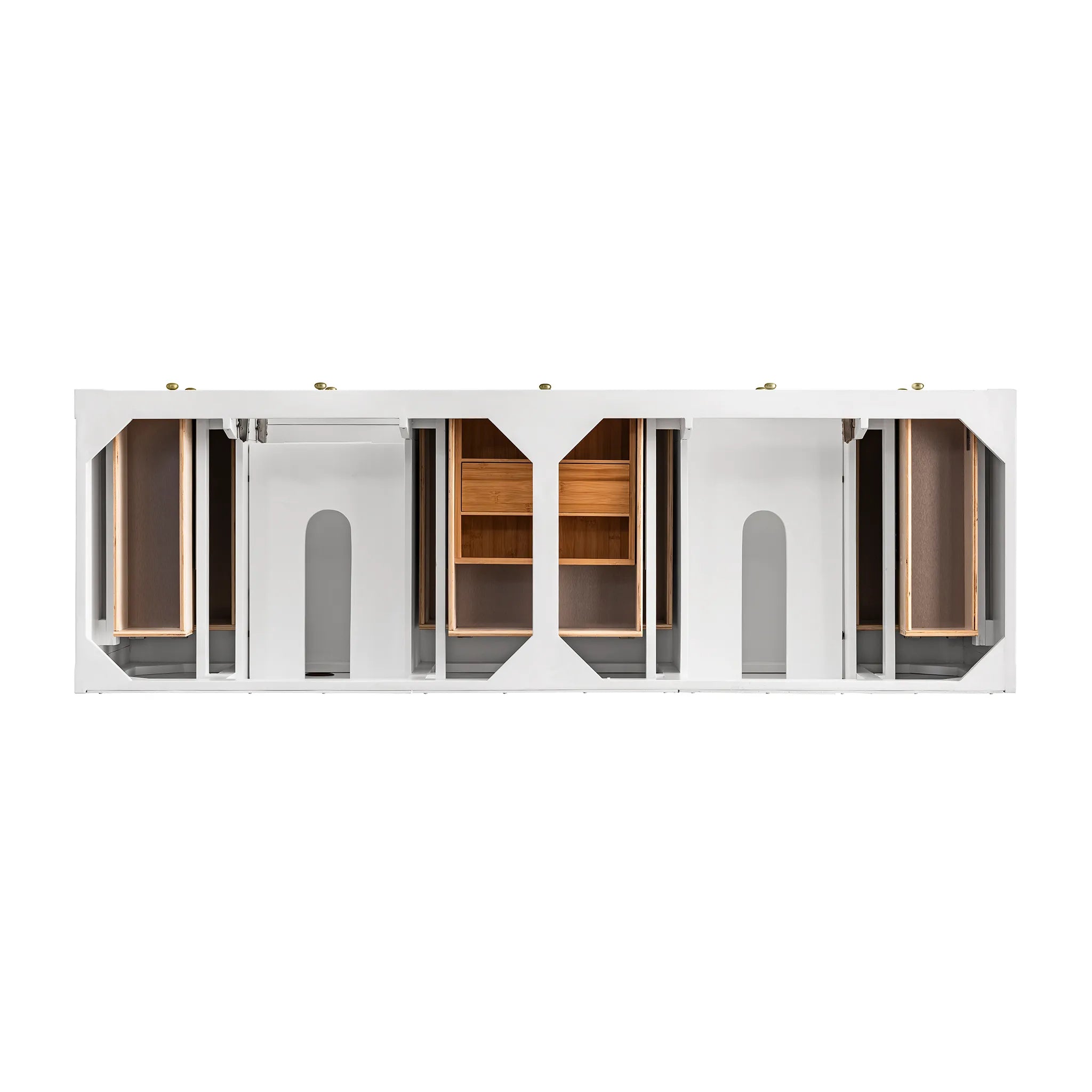 72" Breckenridge Double Vanity Base Only in Bright White-Cabinet Only-Not Available image 3